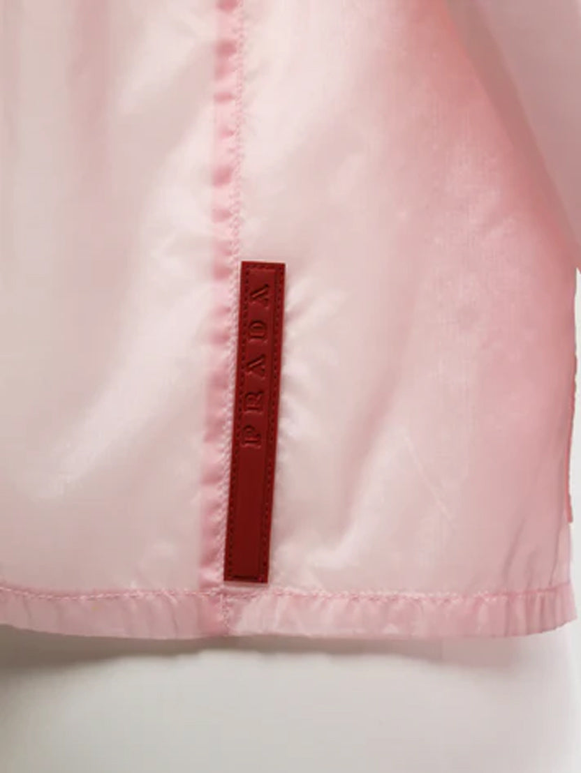 Prada 2000s Sports Sheer Pink Jacket · INTO