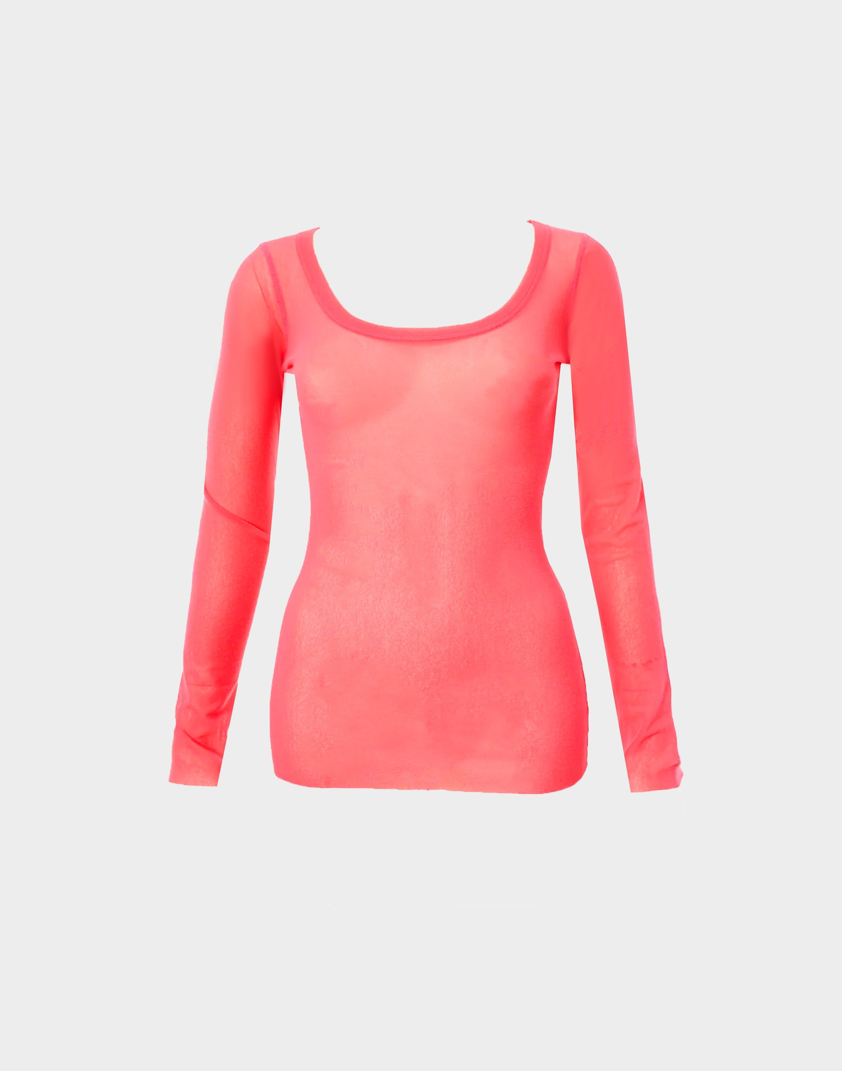 Jean Paul Gaultier 1990s Pink Mesh Top