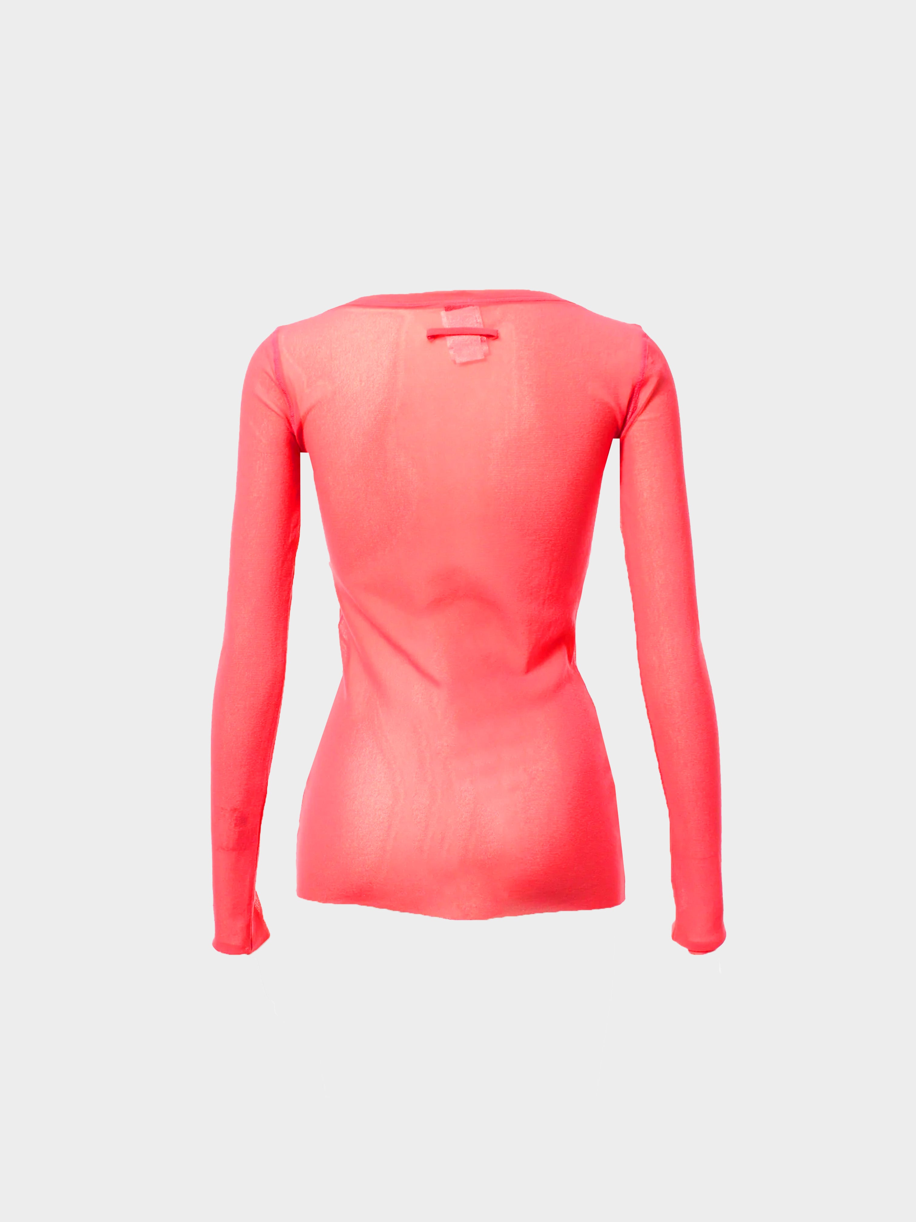 Jean Paul Gaultier 1990s Pink Mesh Top