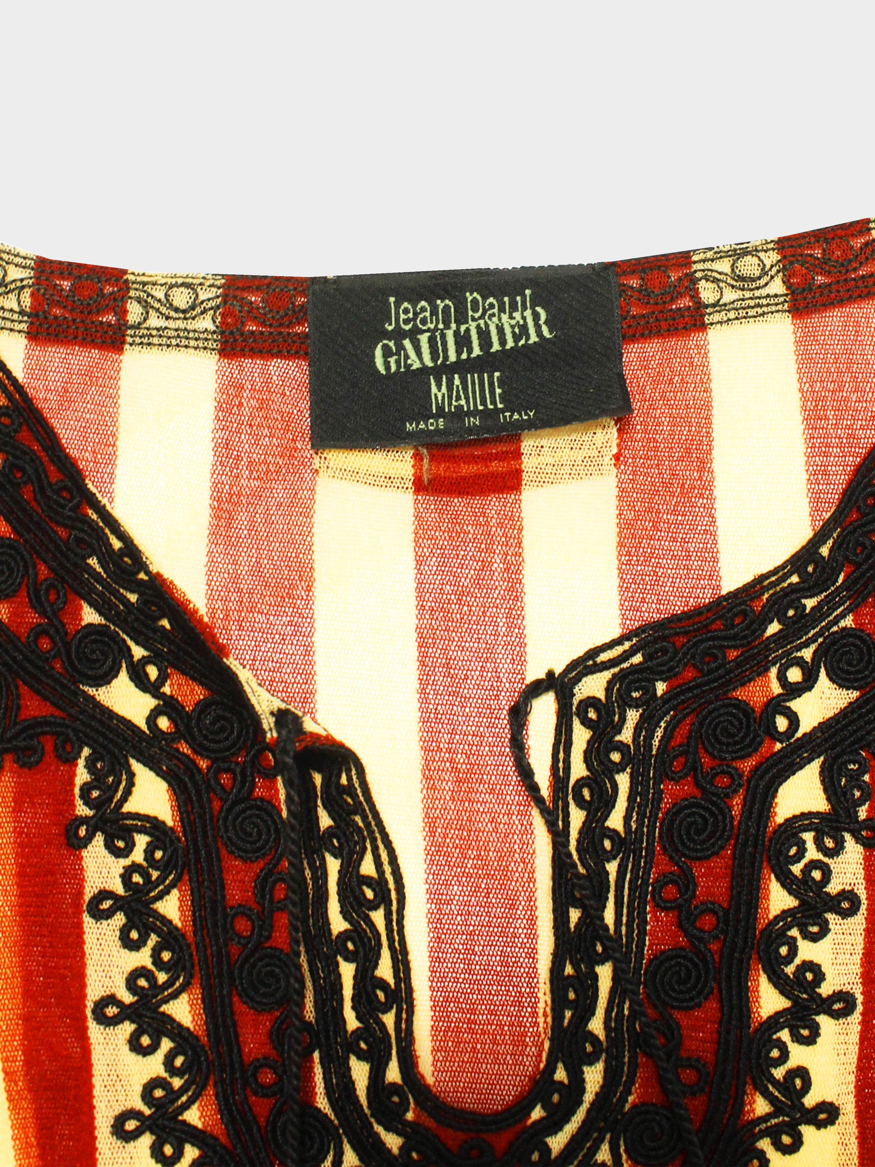 Jean Paul Gaultier s Lace Striped Tunic · INTO