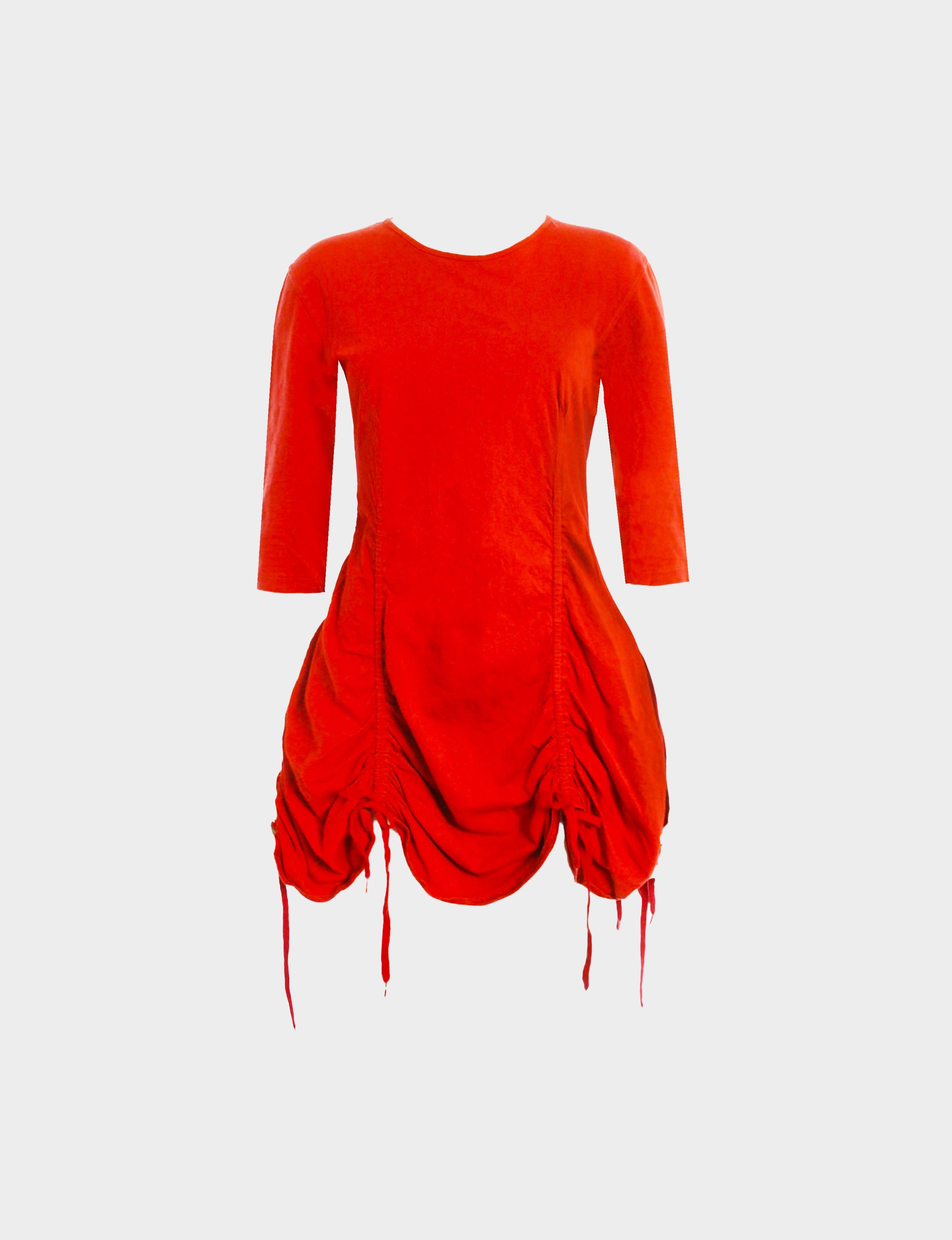 Jean Paul Gaultier 1990s Red Drawstring Dress