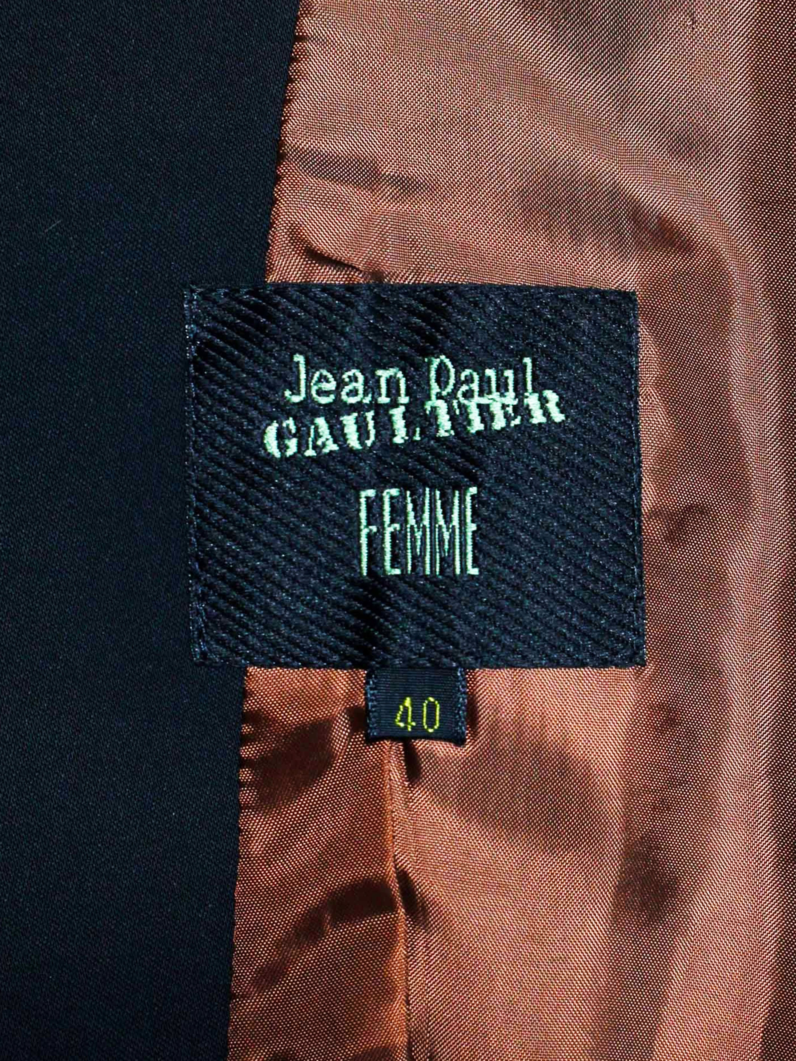 Jean Paul Gaultier 1990s Ruched Sleeve Blazer