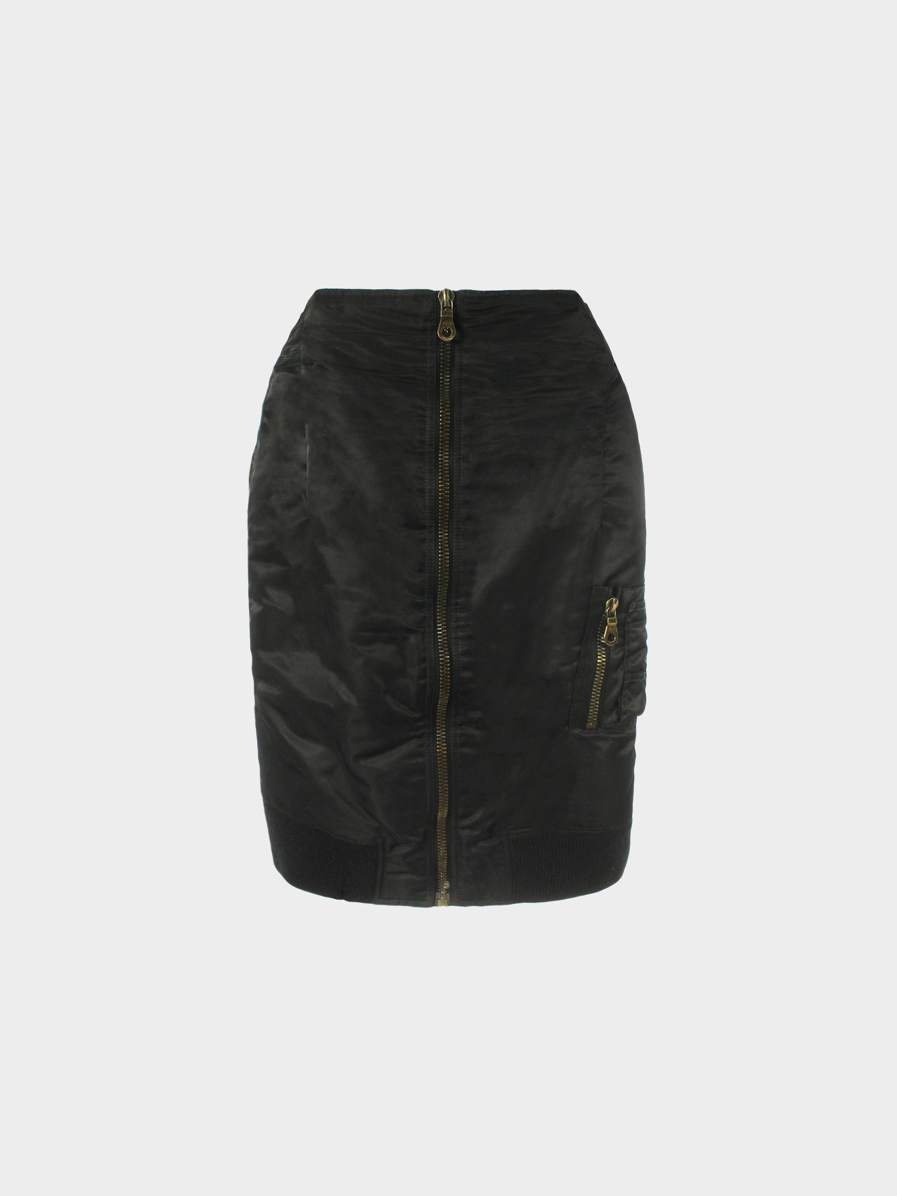 Jean Paul Gaultier 1990s Junior Gaultier Zip Pencil Skirt