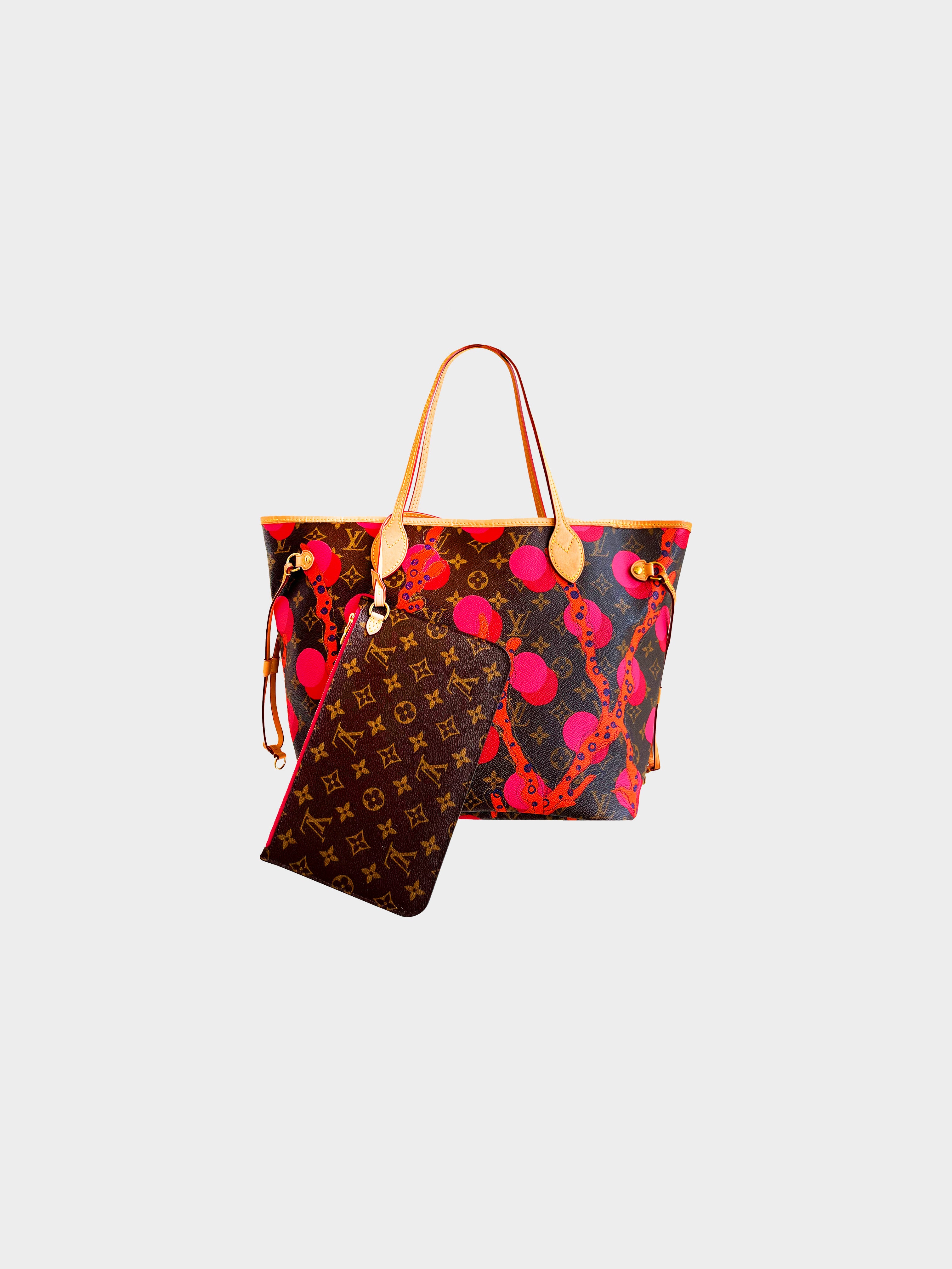 Louis Vuitton Neverfull MM pouch limited edition, V summer