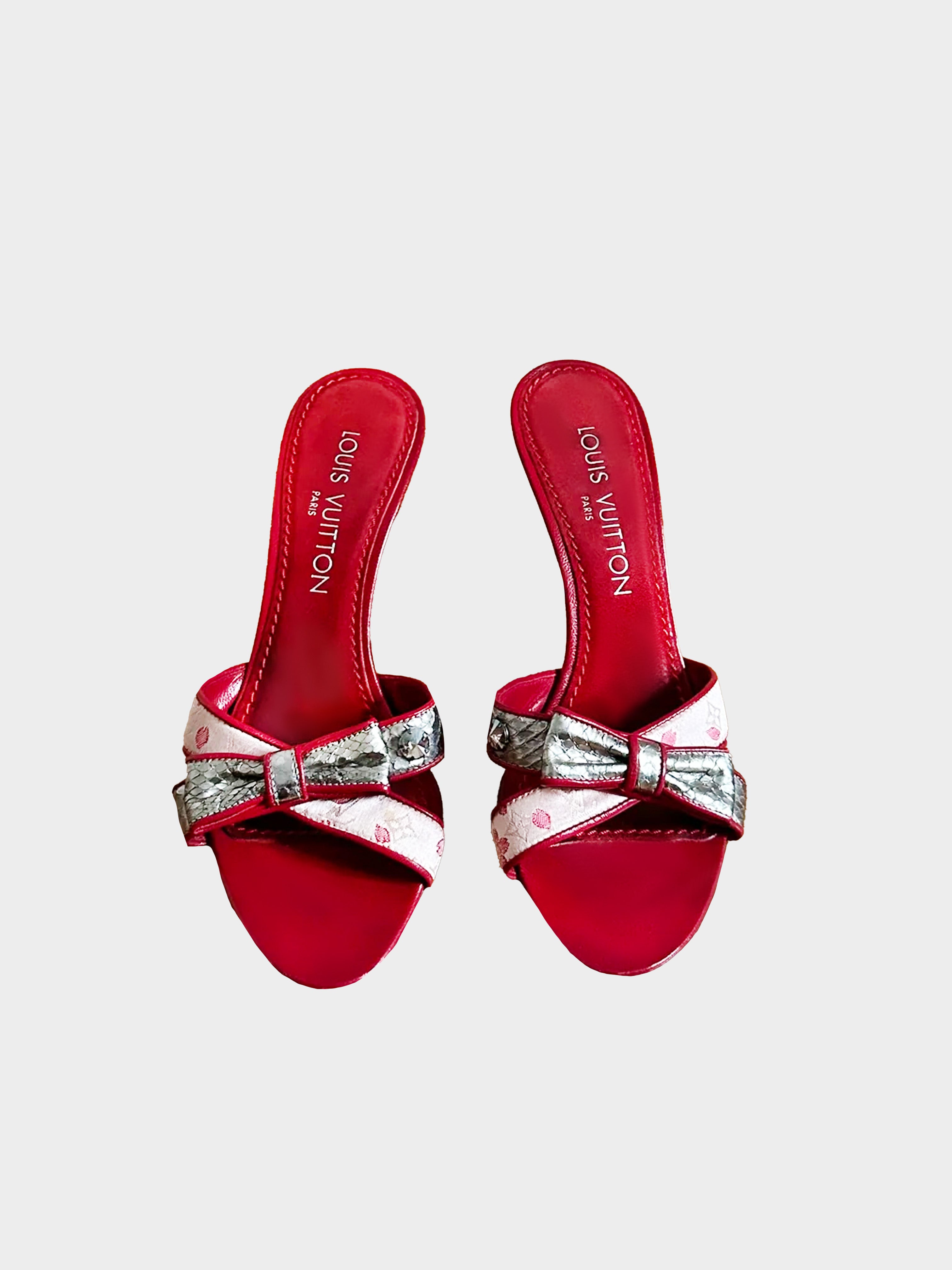 Louis Vuitton 2003 Red Cherry Heels