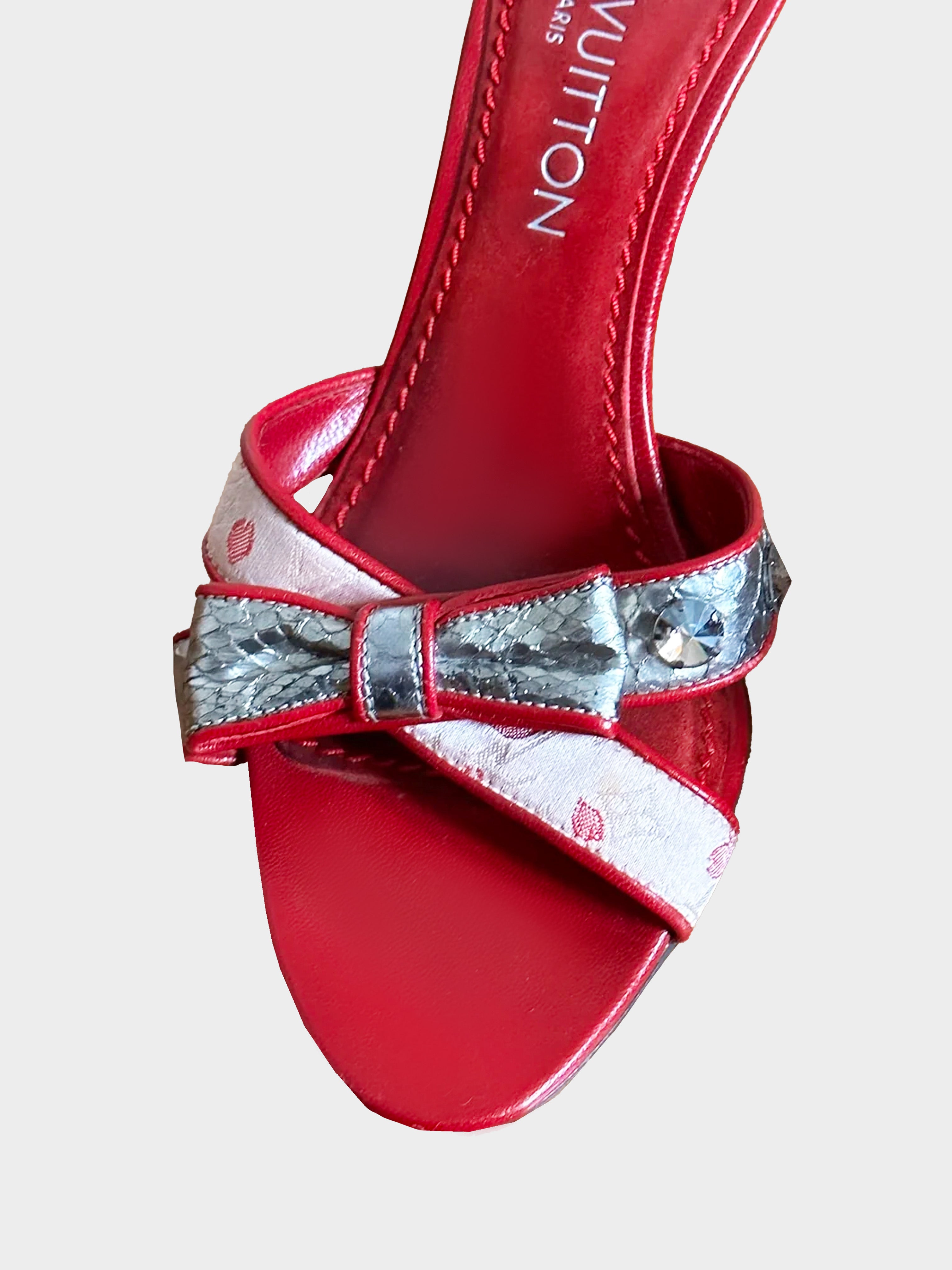 louis vuitton red heels