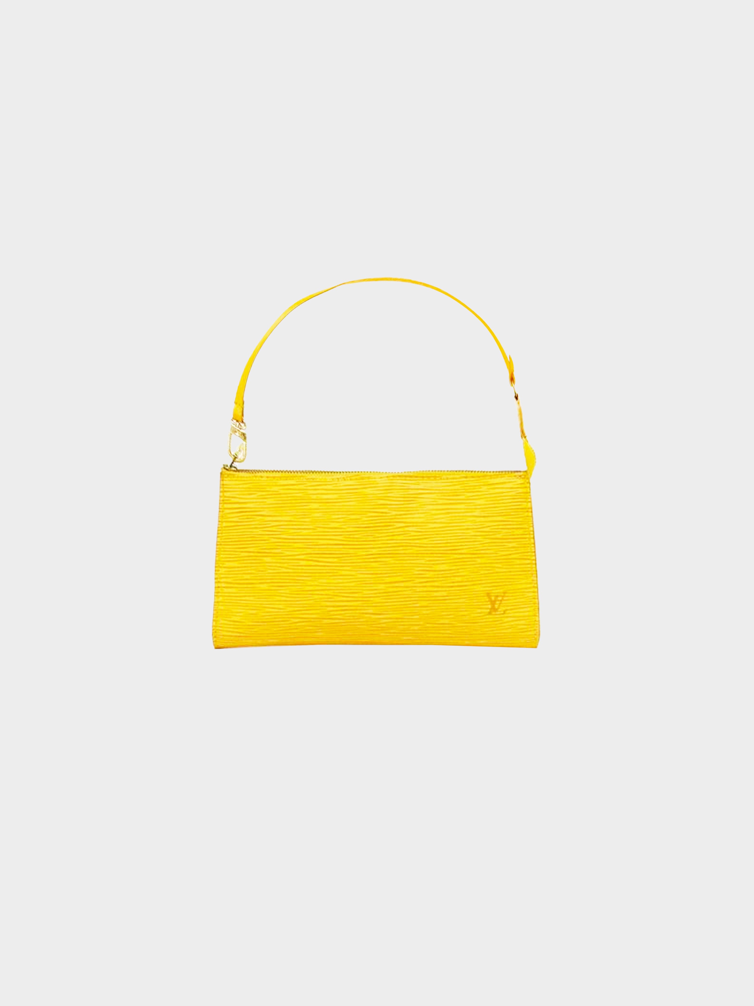 Louis Vuitton 2000s Yellow Vernis Shoulder Bag · INTO