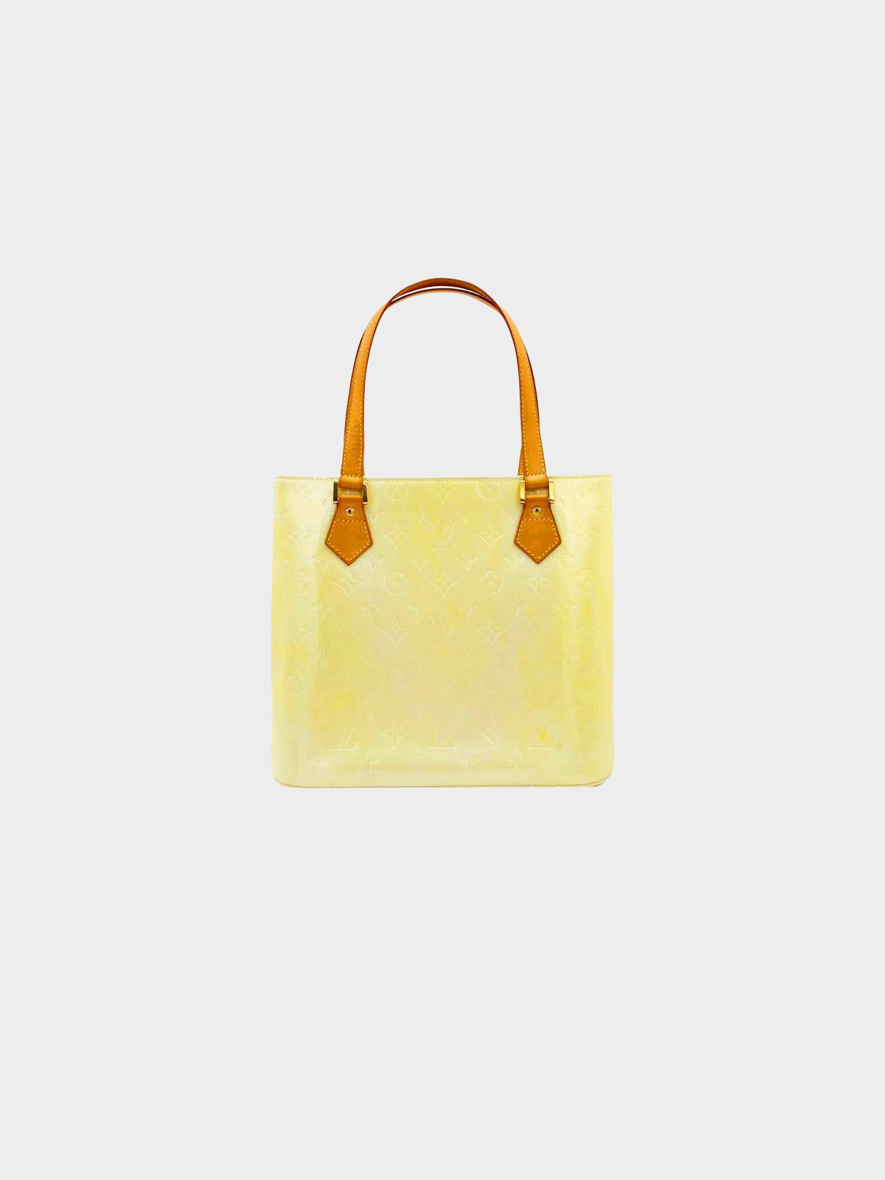 Roxbury patent leather bag Louis Vuitton Yellow in Patent leather - 30635502