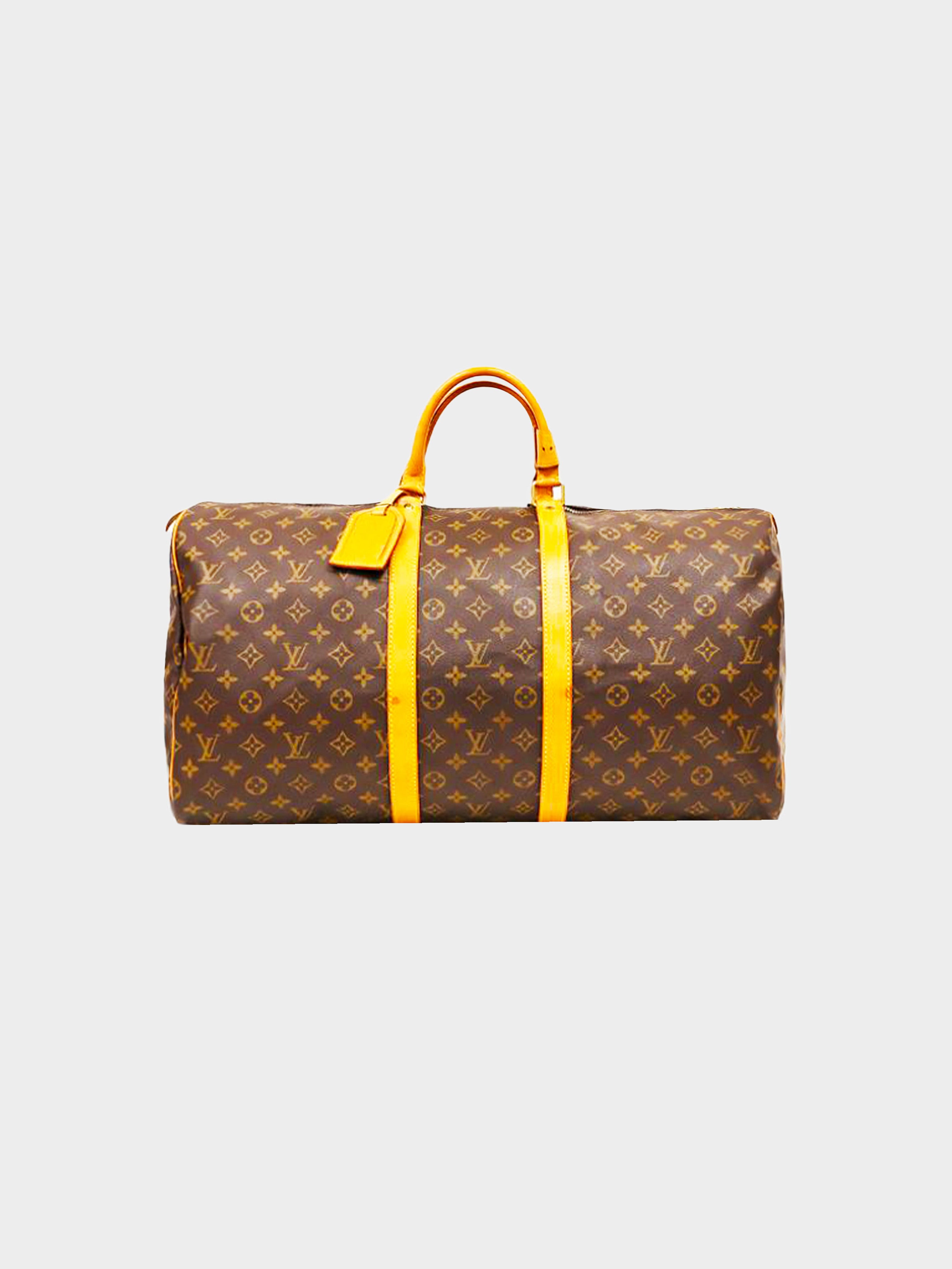 Louis Vuitton VTG 1990 Papillon Duffle 30 Brown Monogram & Leather