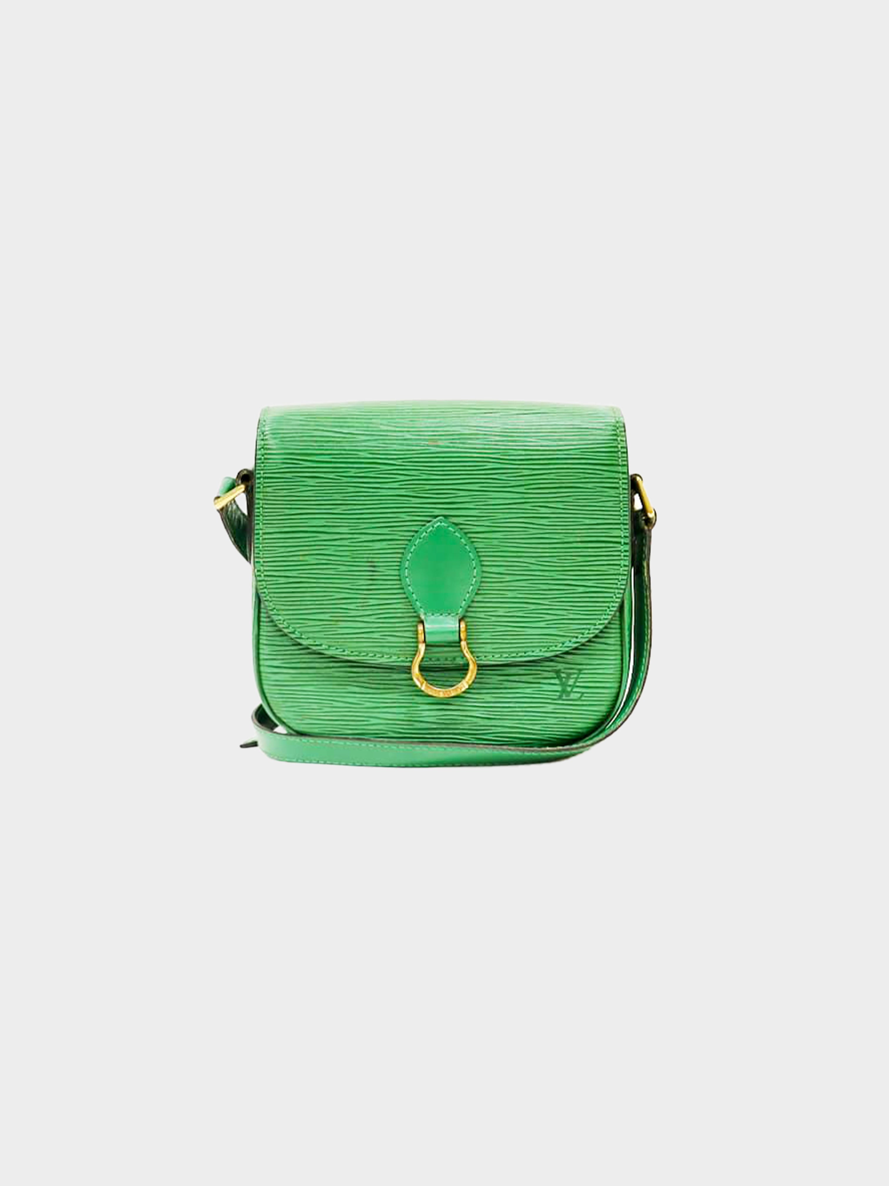 Louis Vuitton 1994 Epi Green Speedy 25 Handbag · INTO