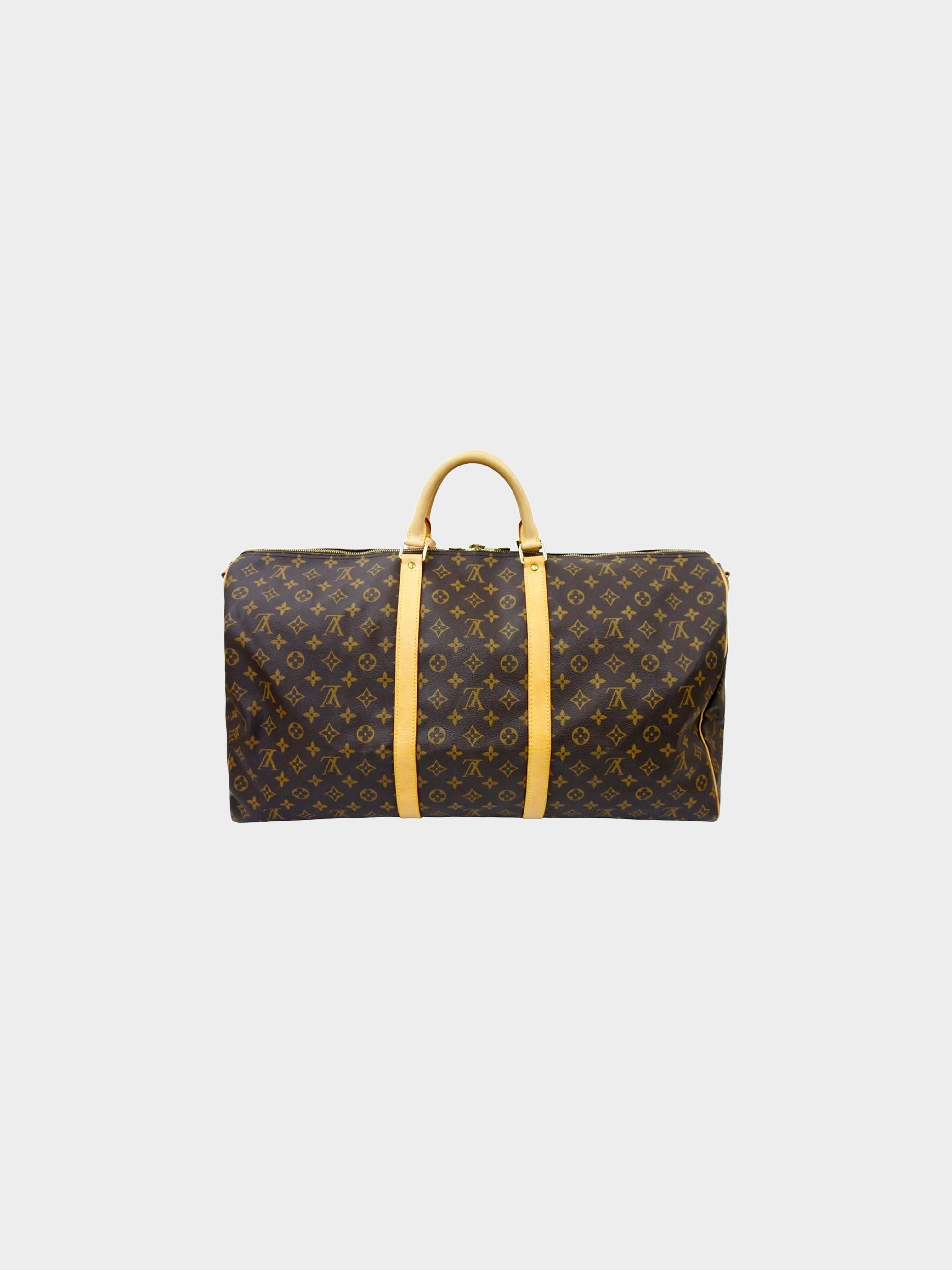 Louis Vuitton 1997 Monogram Keepall Bandouliere 60 Duffle Bag