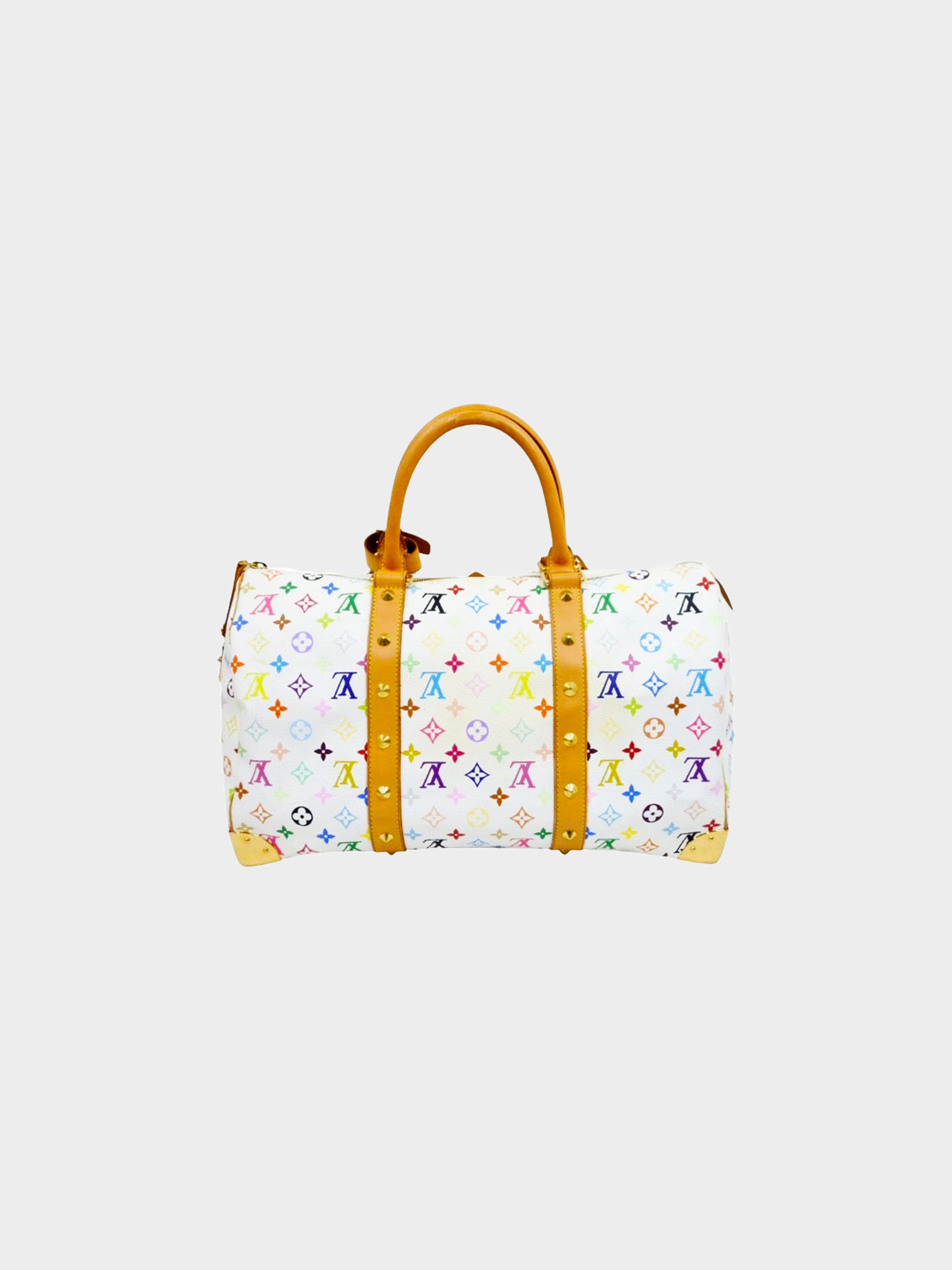 LOUIS VUITTON Monogram Multicolor Keepall 45 Boston Bag M92641 LV