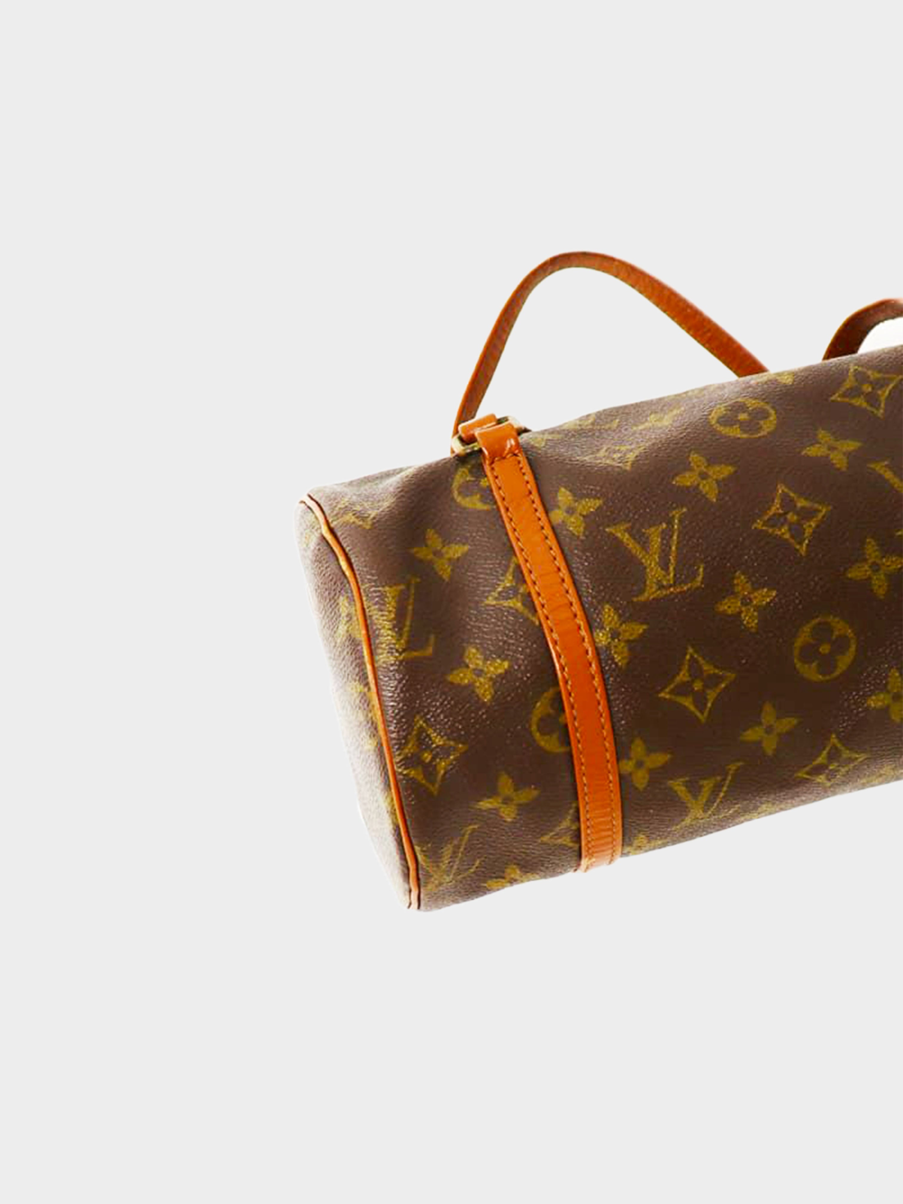 Louis Vuitton Brown Coated Canvas Monogram Papillon 30 Gold