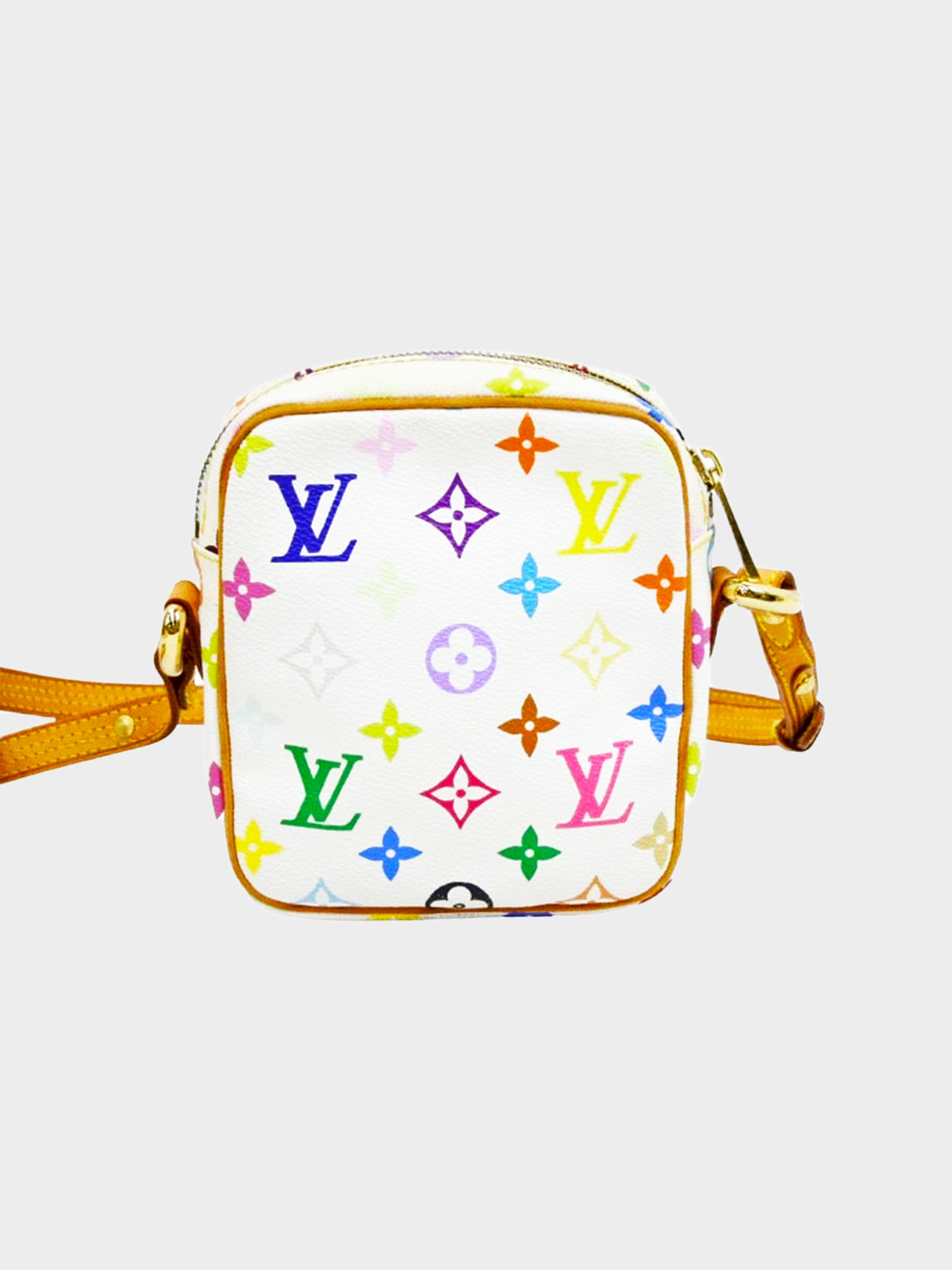 Louis Vuitton 2005 White Monogram Multicolor Rift Shoulder Bag
