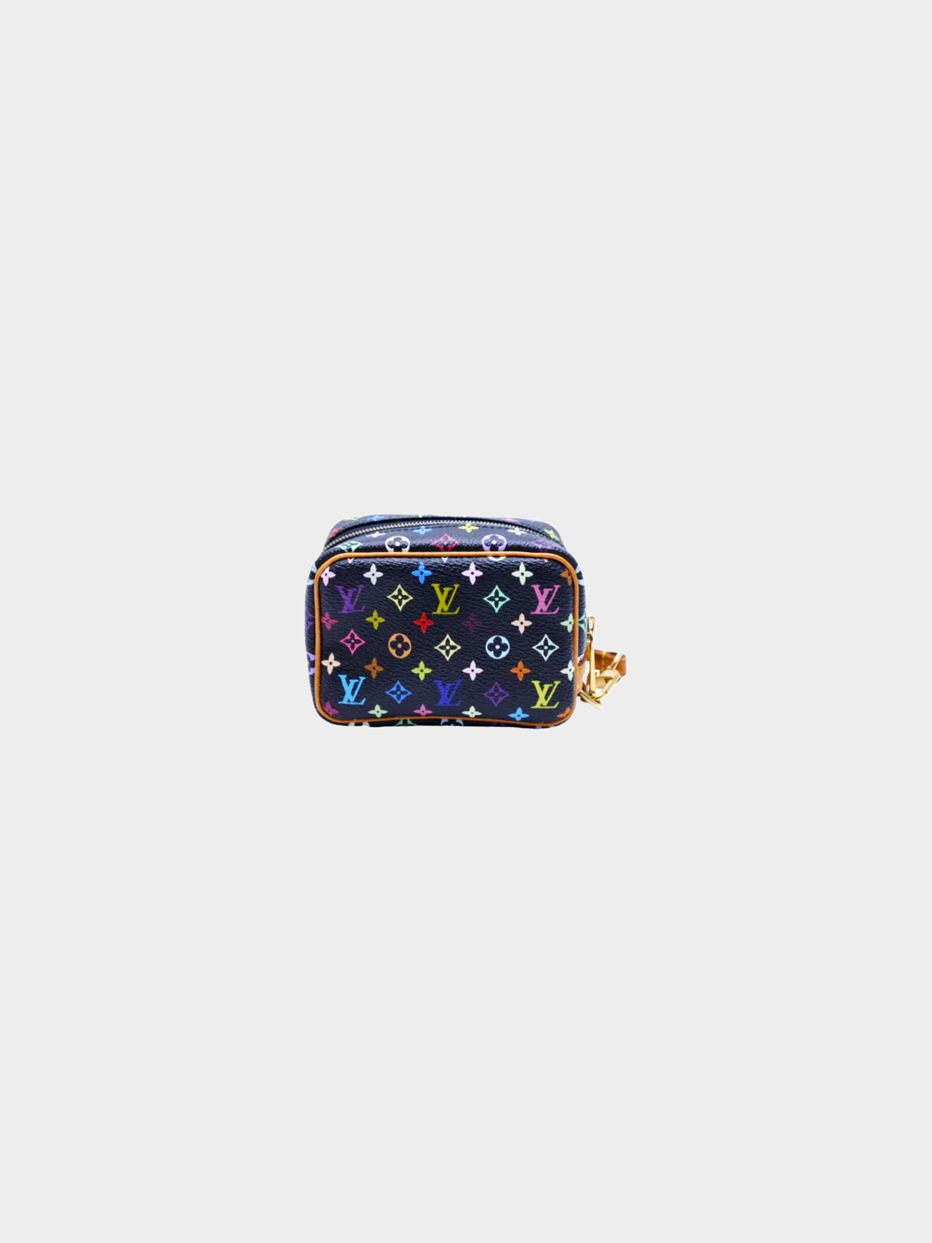 Louis Vuitton 2006 Black Multicolor Monogram Pouch · INTO