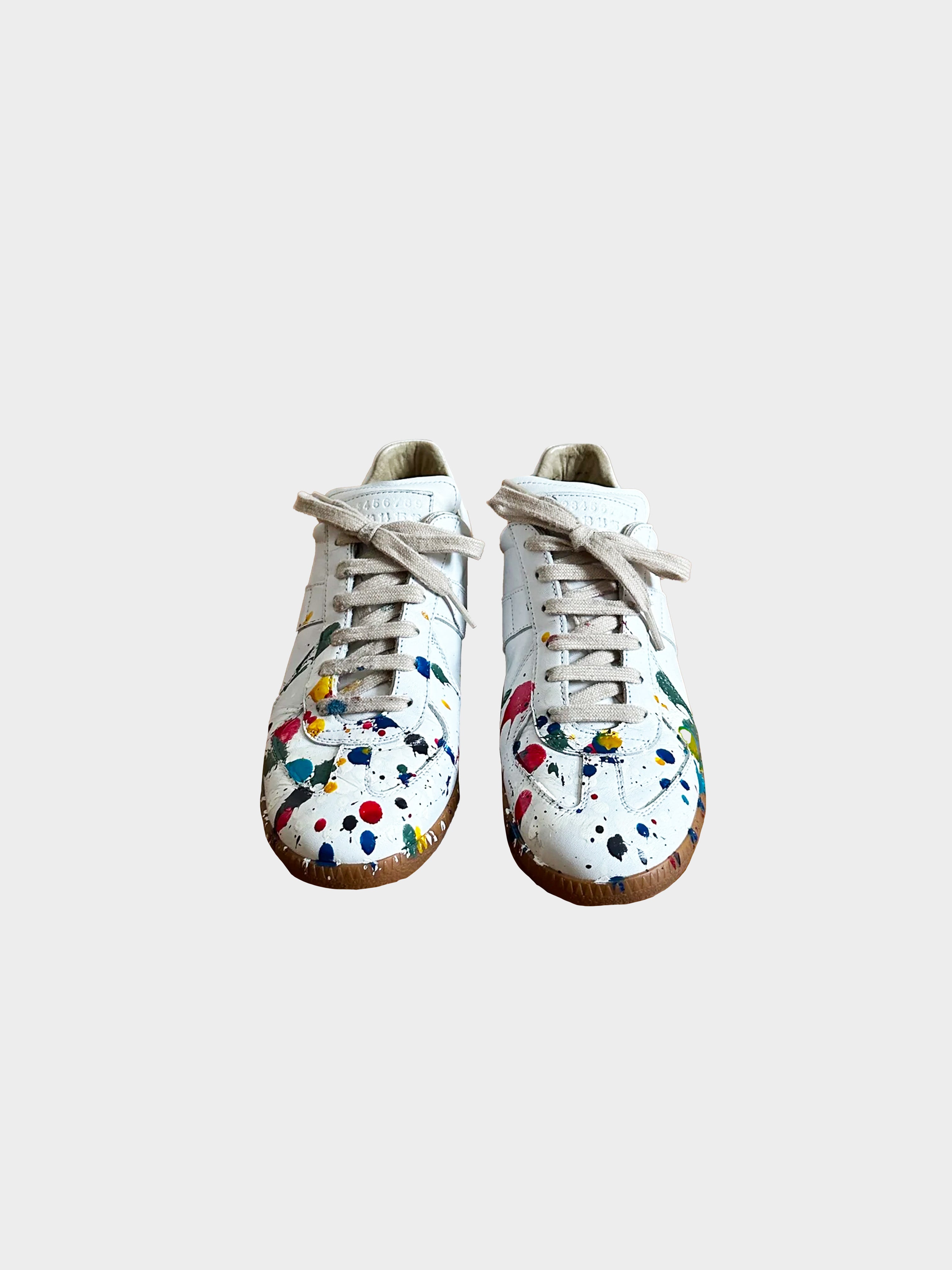 Maison Martin Margiela Pre-Fall 2012 Replica Paint Splatter Sneakers · INTO