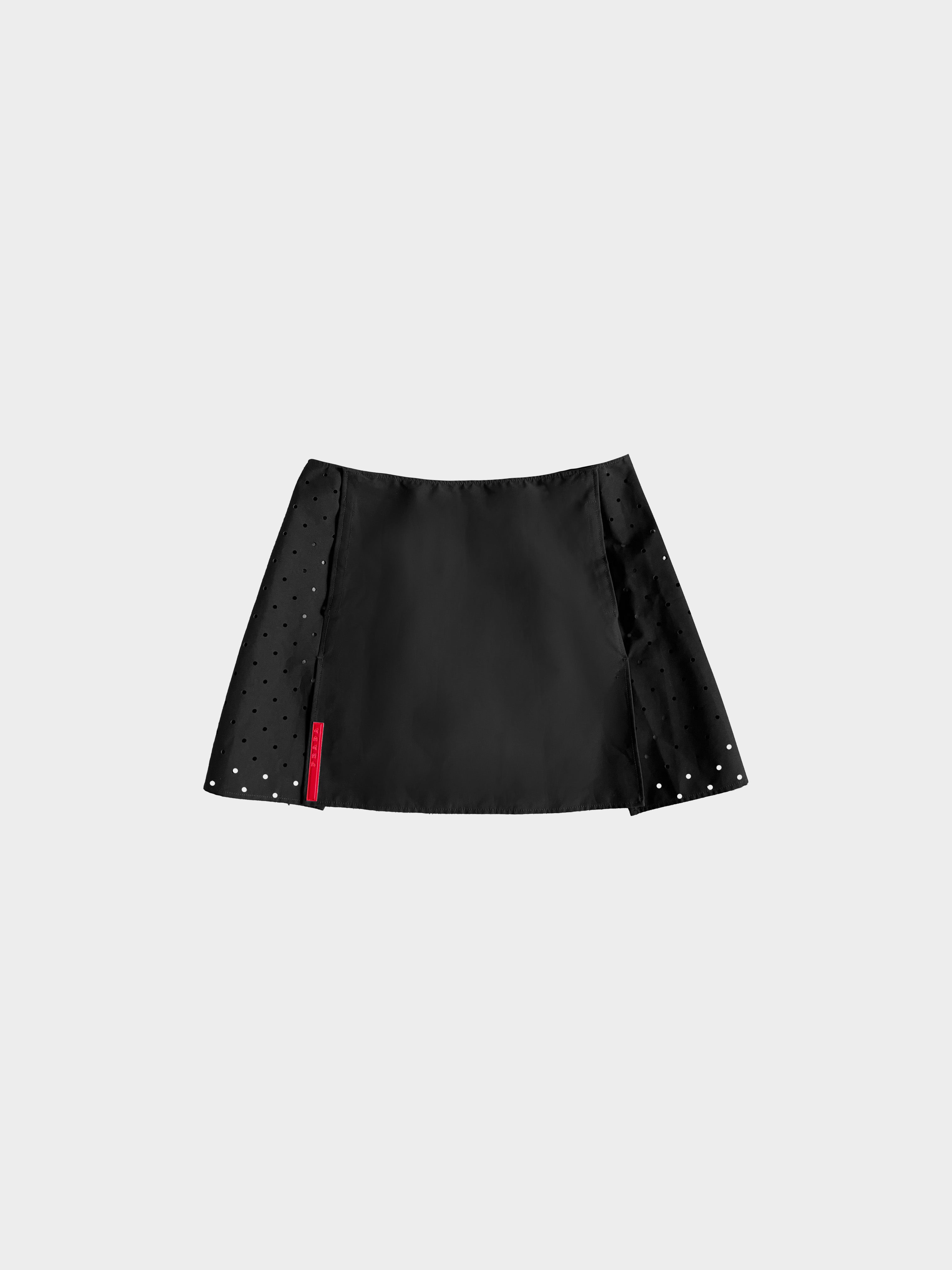Prada SS 1999 Nylon Perforated Miniskirt