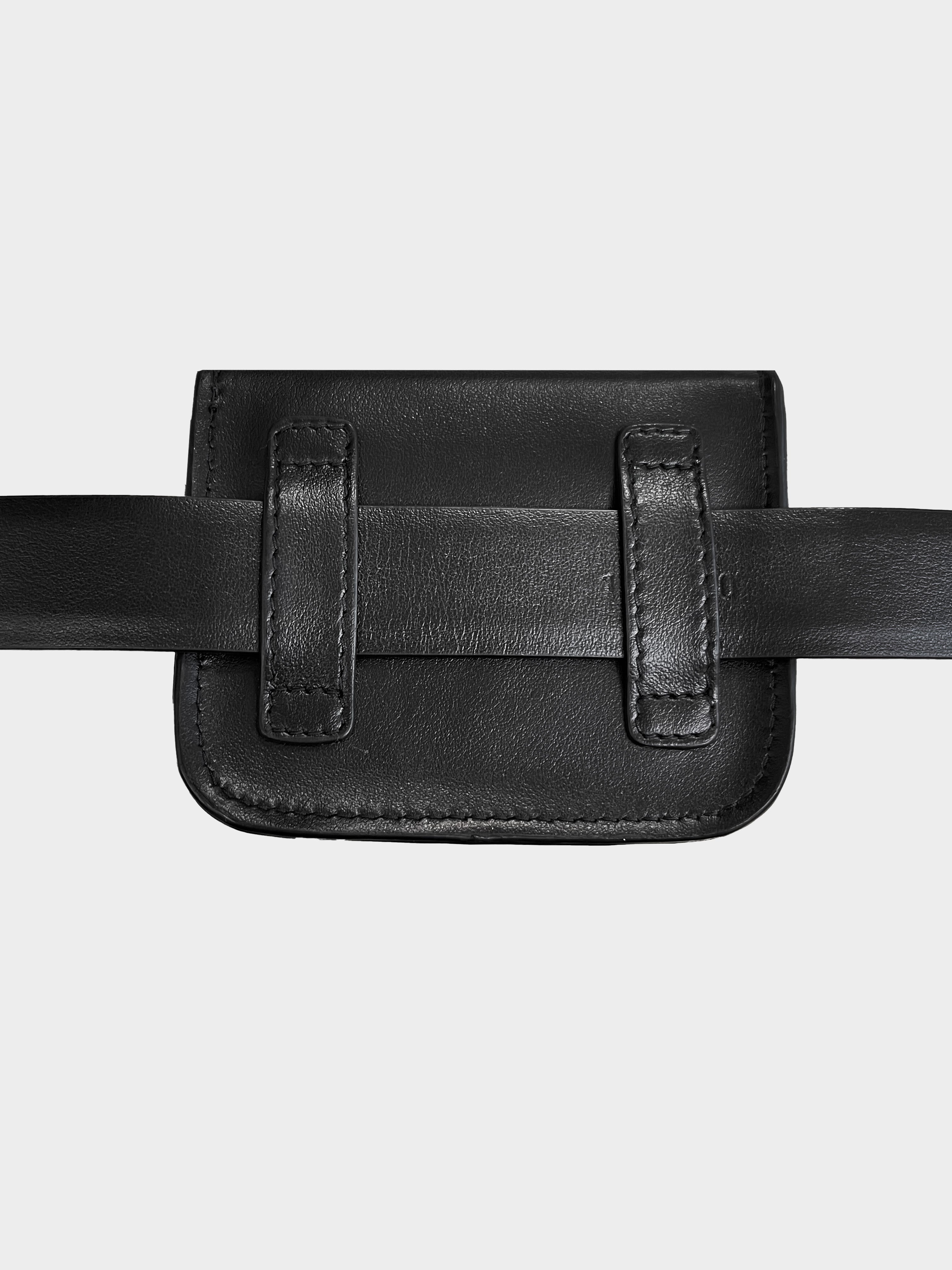 Prada 2010s Black Mini Belt Pouch