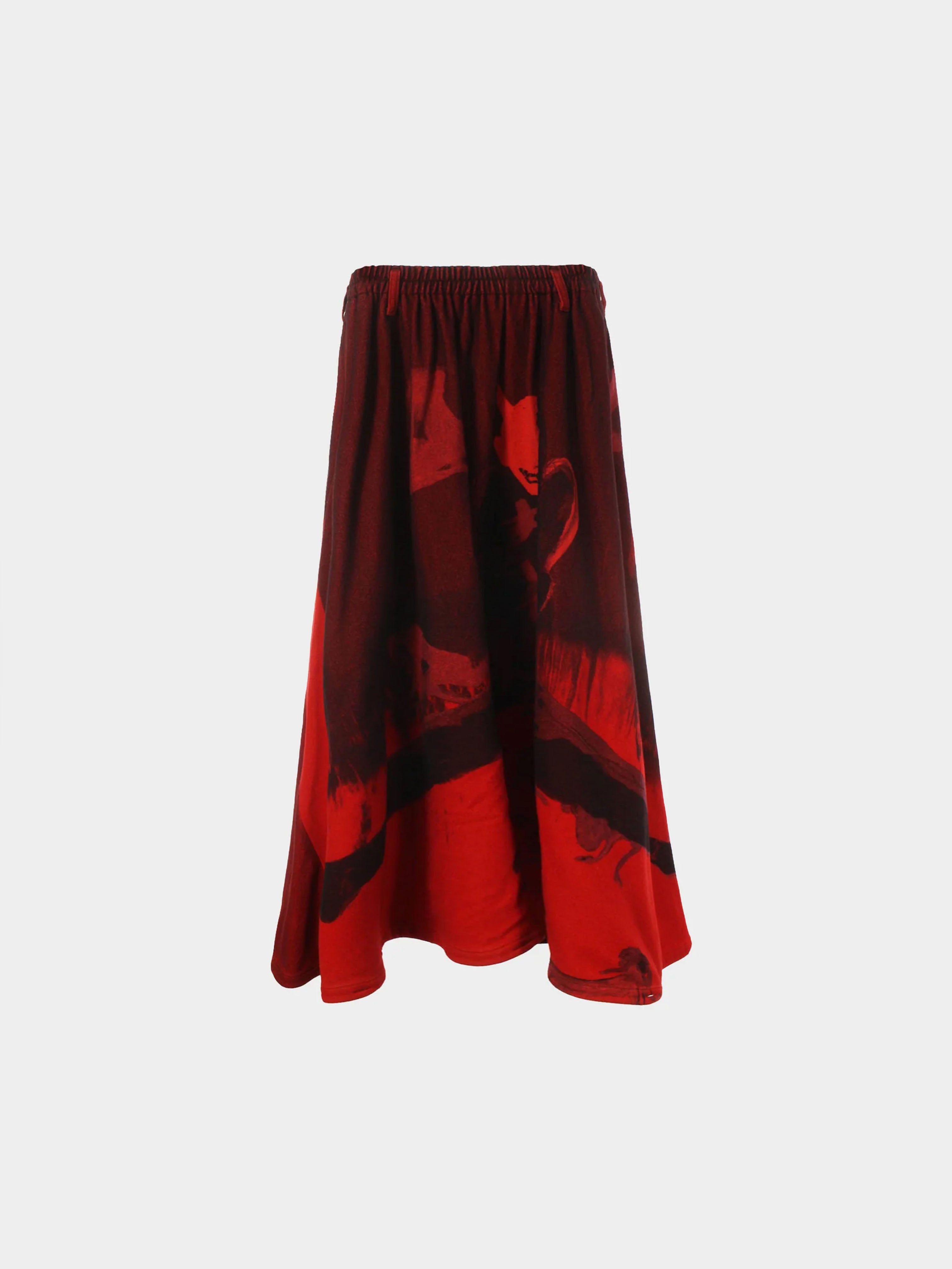 Yohji Yamamoto FW 2018 Pour Homme Red Long Skirt