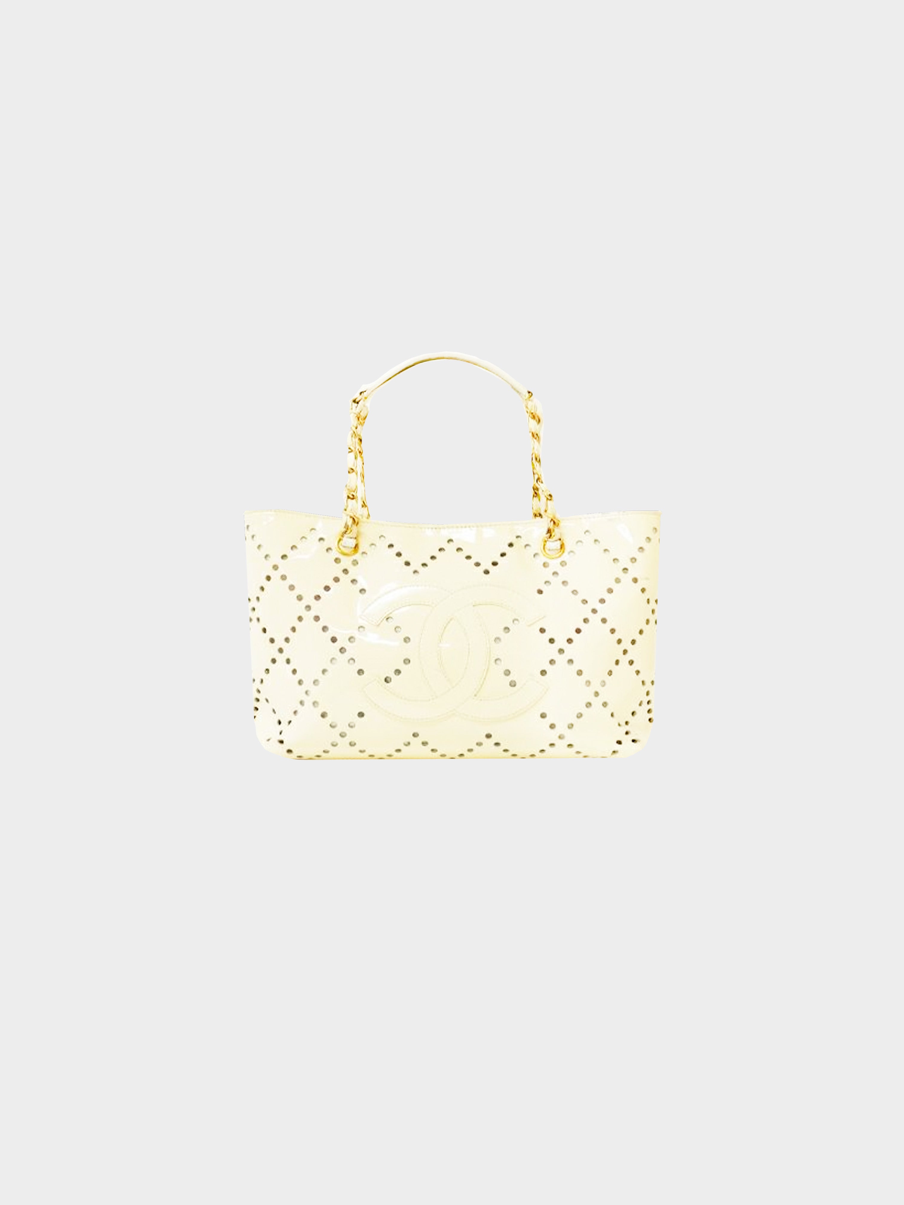 Chanel 2003 Perforated Patent Leather Bag · INTO