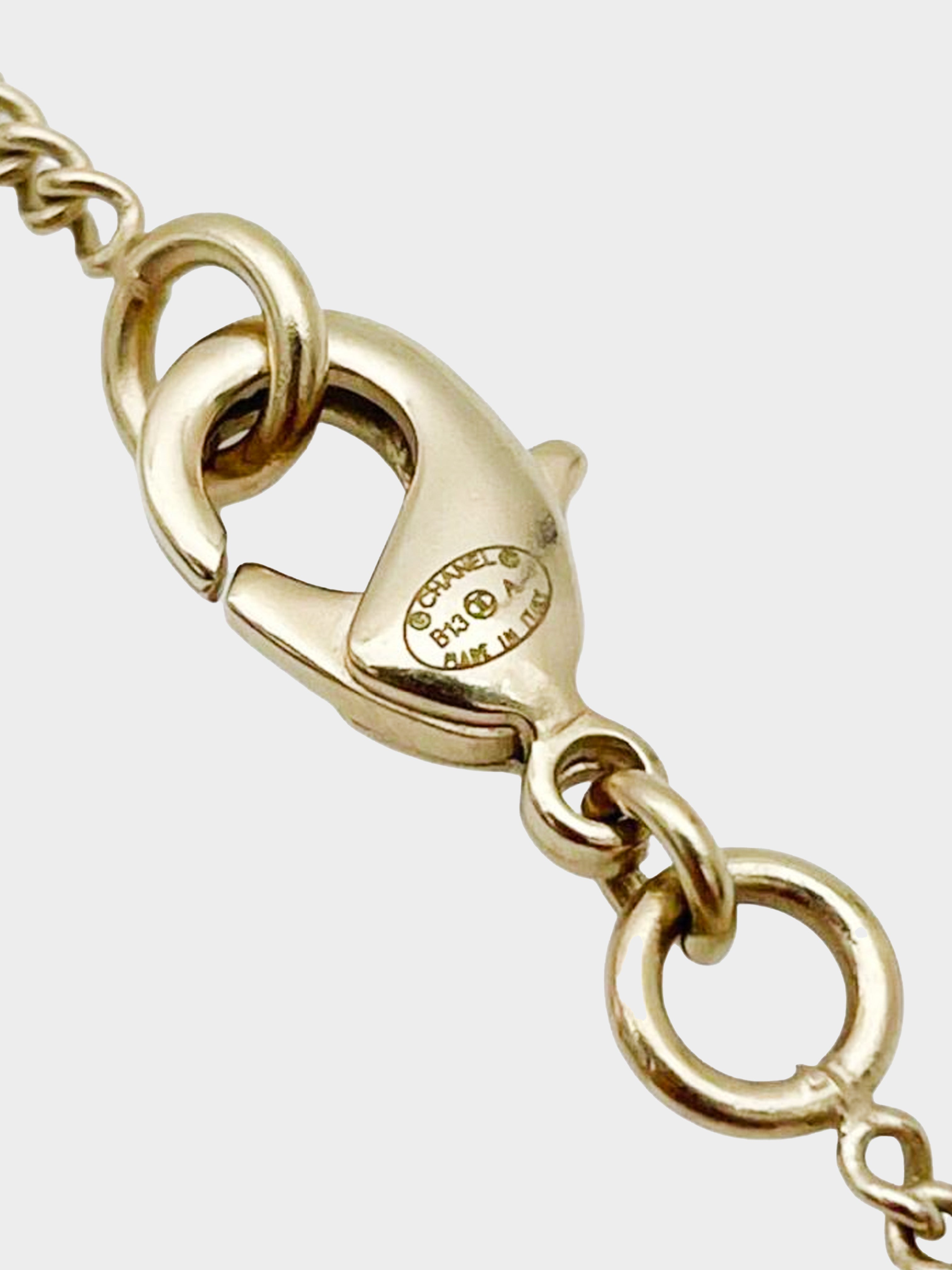 Chanel 2013 Tweed Pendant Necklace