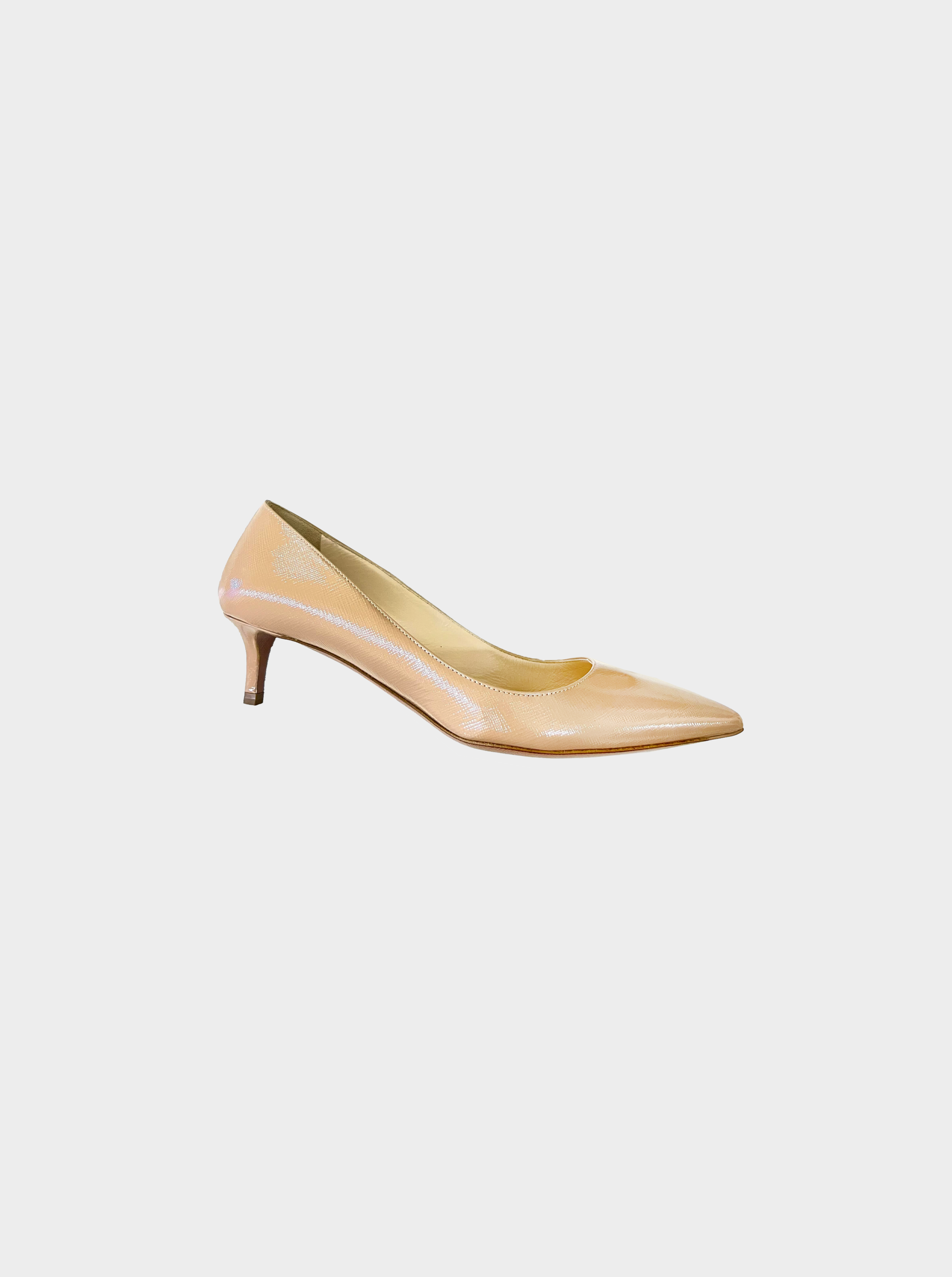 Prada Beige 2020 Patent Leather Pumps