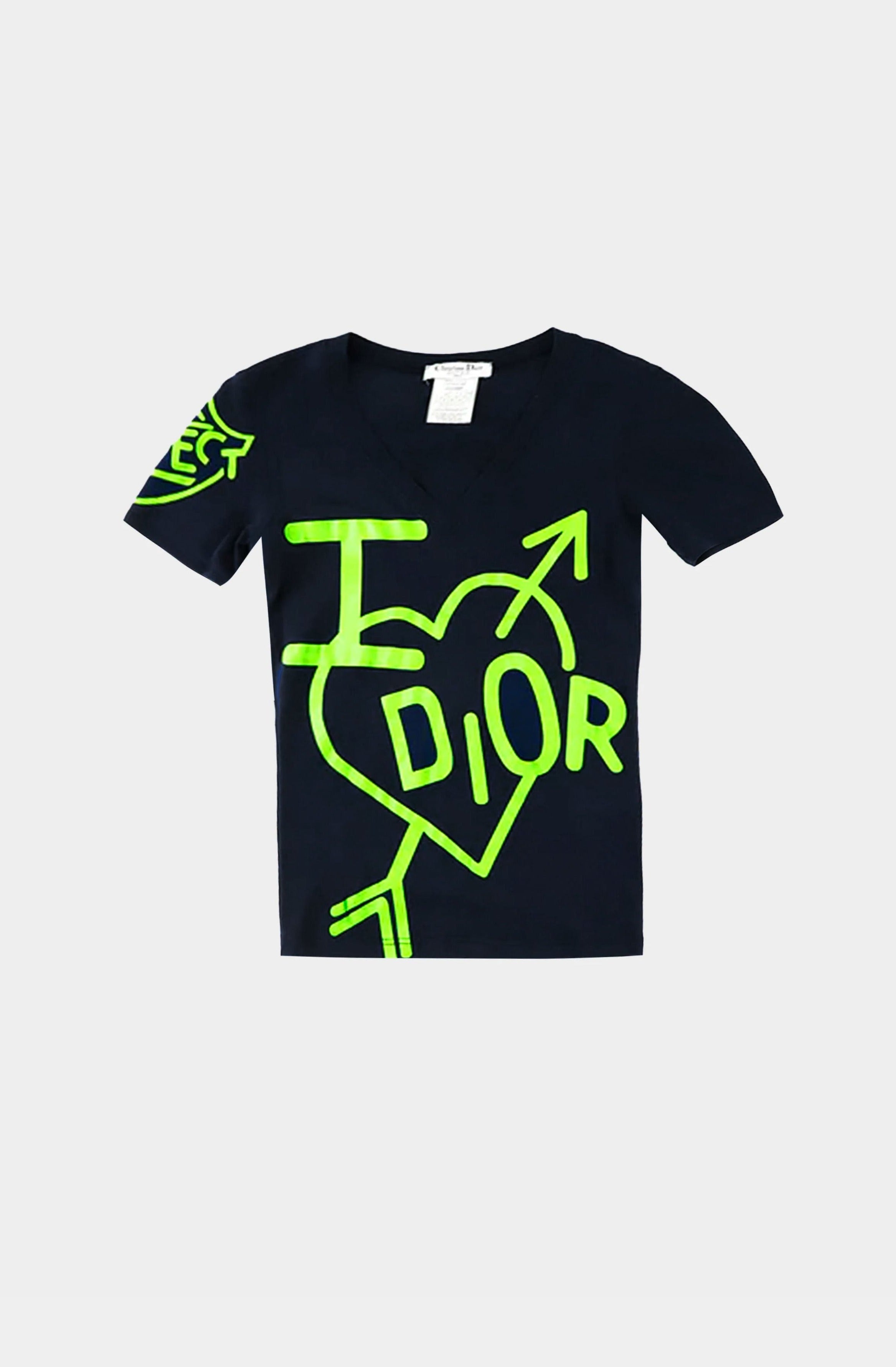 Christian Dior AW 2004 Navy I Love Dior Tee · INTO