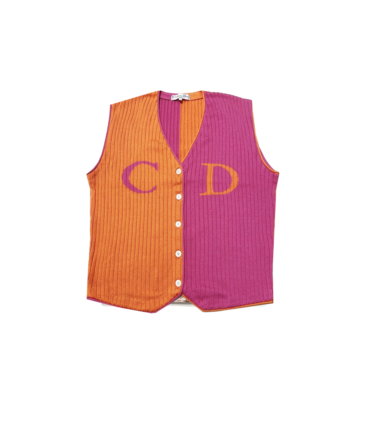 Christian Dior 2000s Multi CD Knit Vest