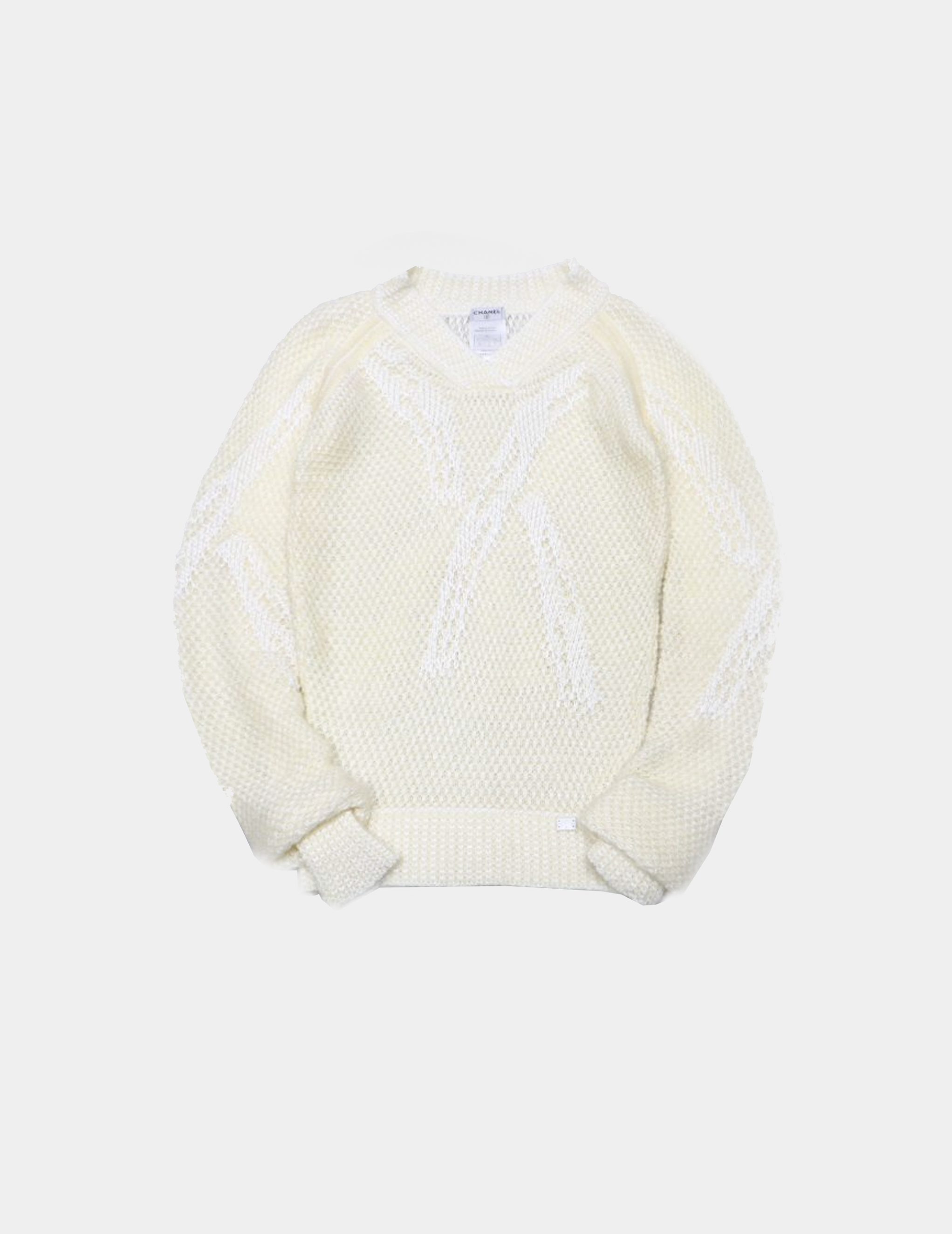 Chanel 2003 Mohair Ivory Sweater