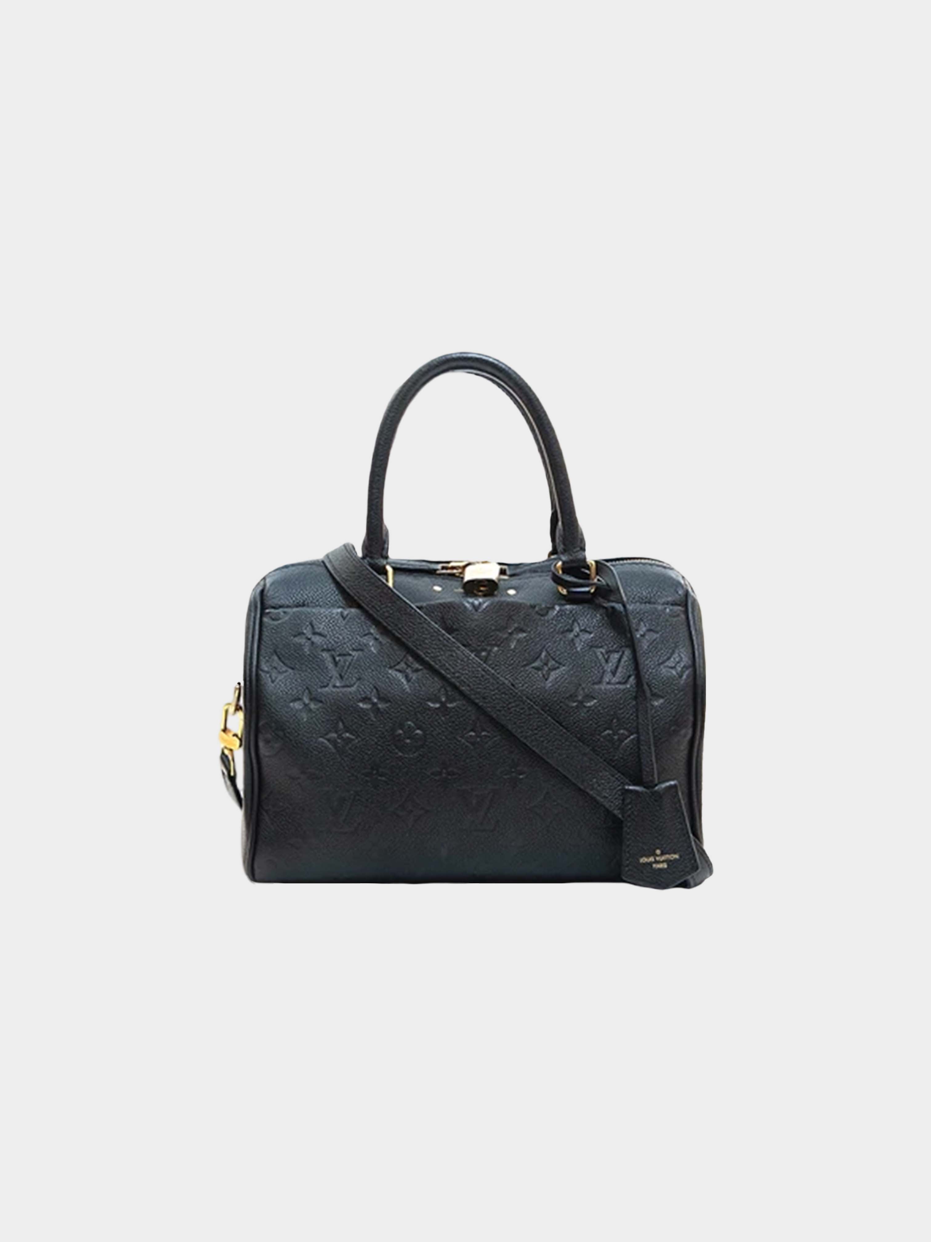 Louis Vuitton 2017 Black Speedy Bandouliere Handbag · INTO