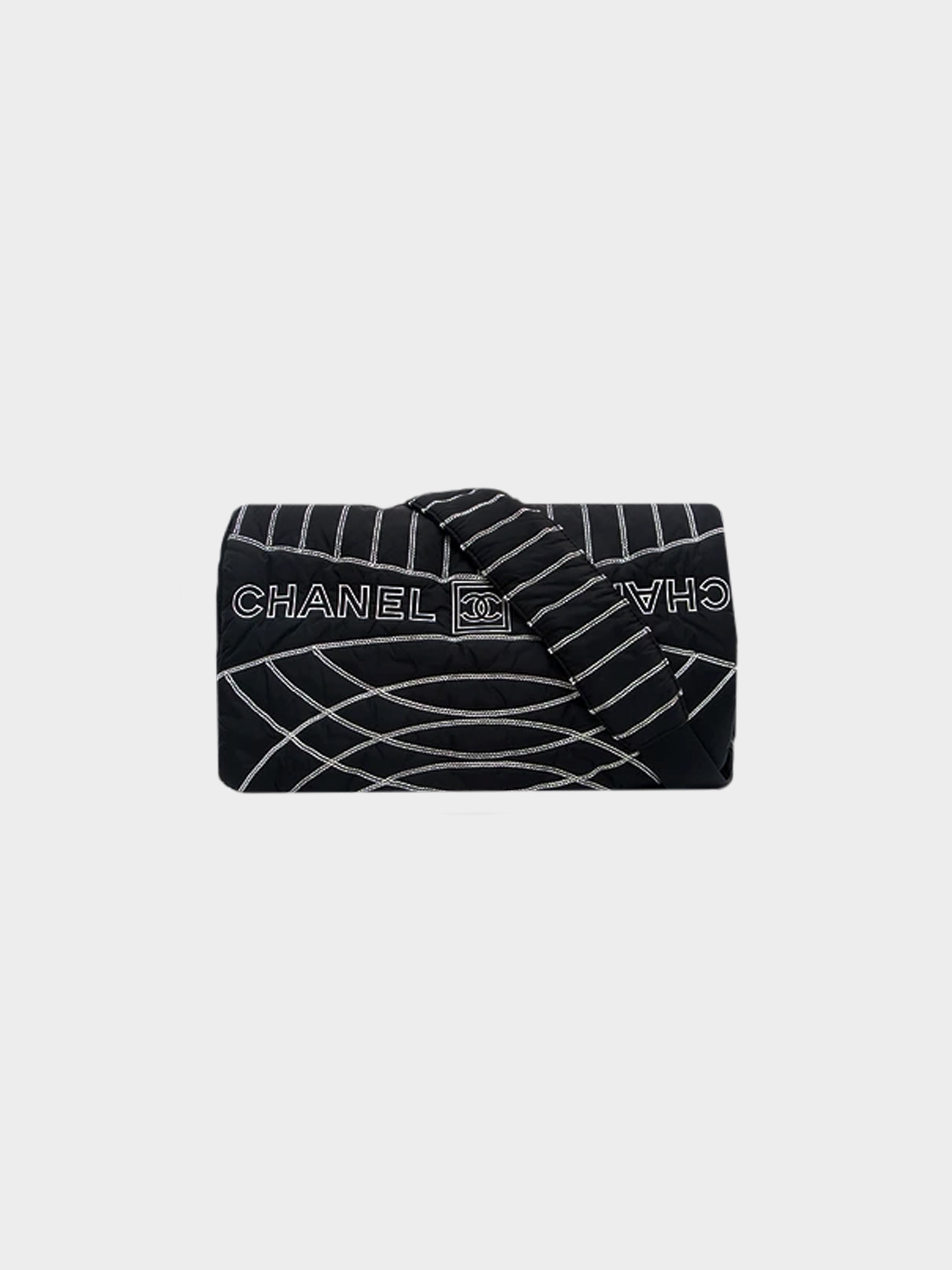 Chanel Sports Gray Nylon Mini Pouch Bag · INTO