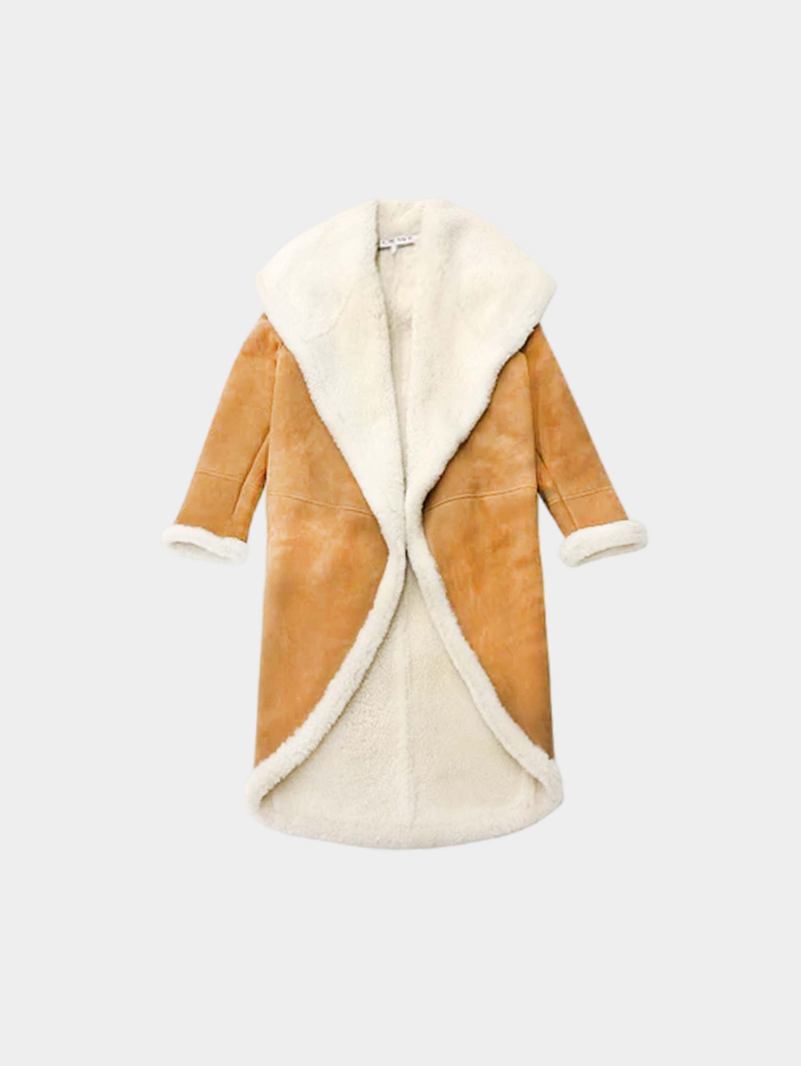 Loewe 2010s Mouton Suede Coat · INTO