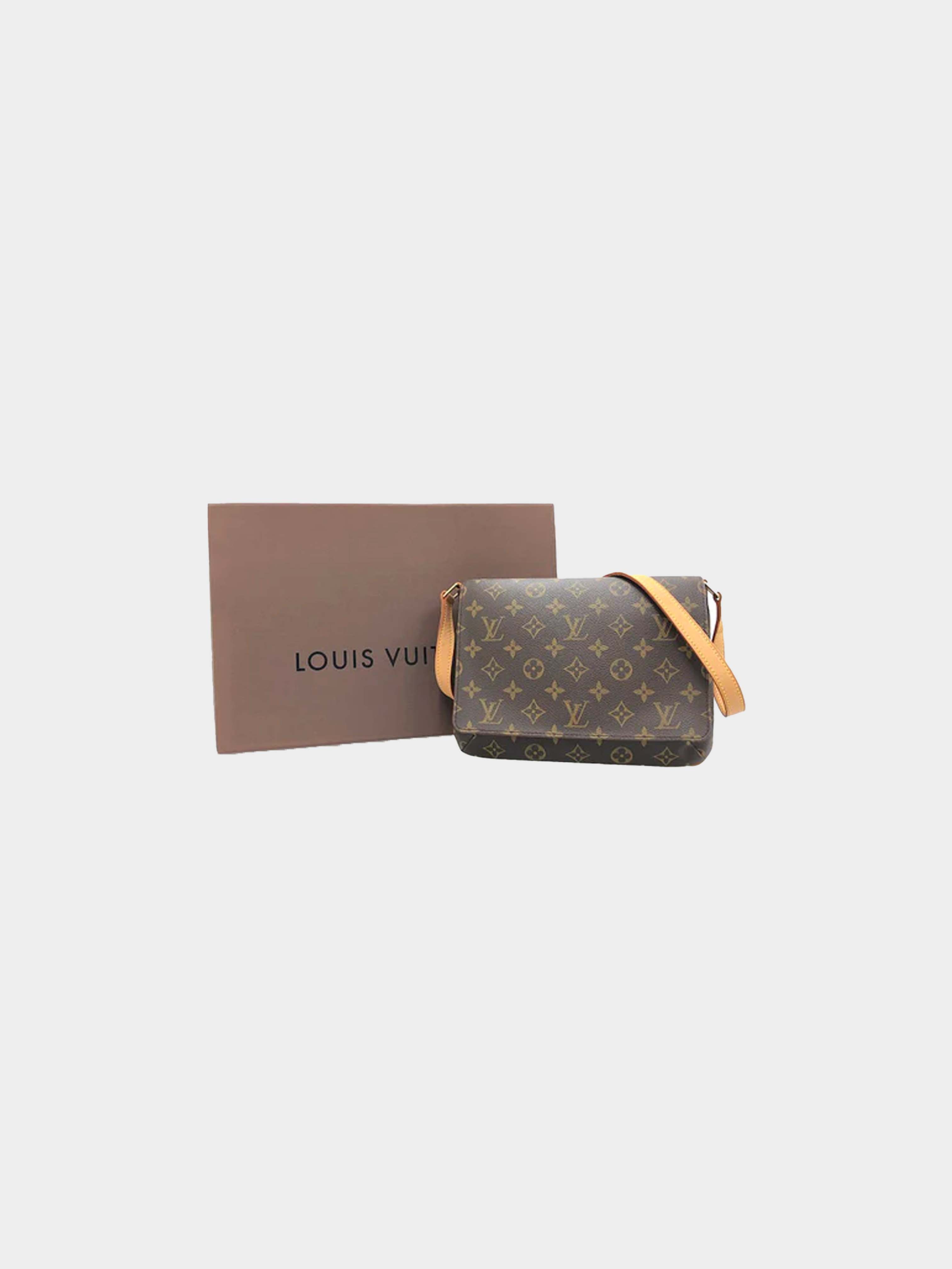 Louis Vuitton Brown Canvas Monogram Musette Tango Short Strap