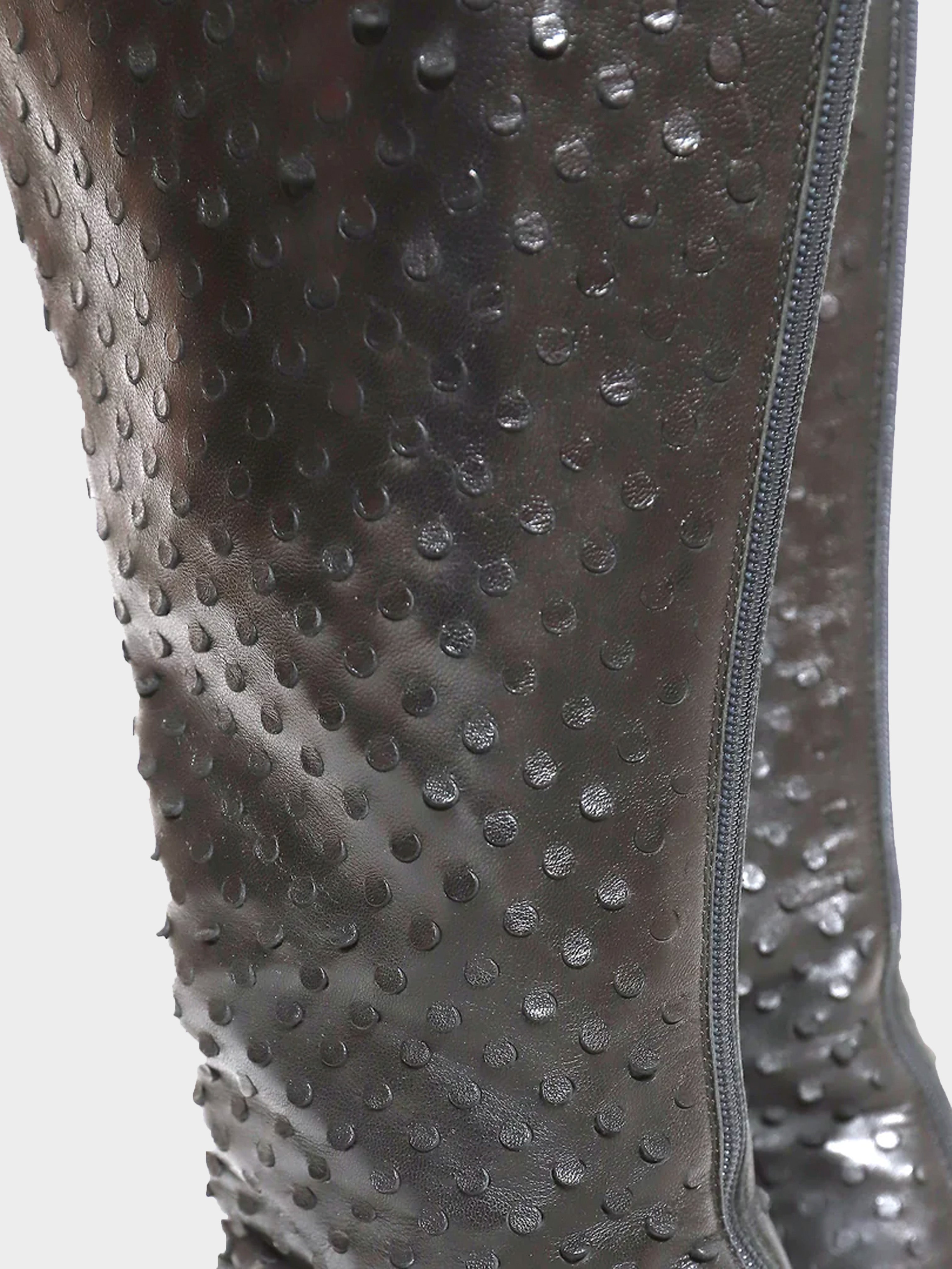 Helmut Lang Early 2000s Perforated Leather Boots · INTO