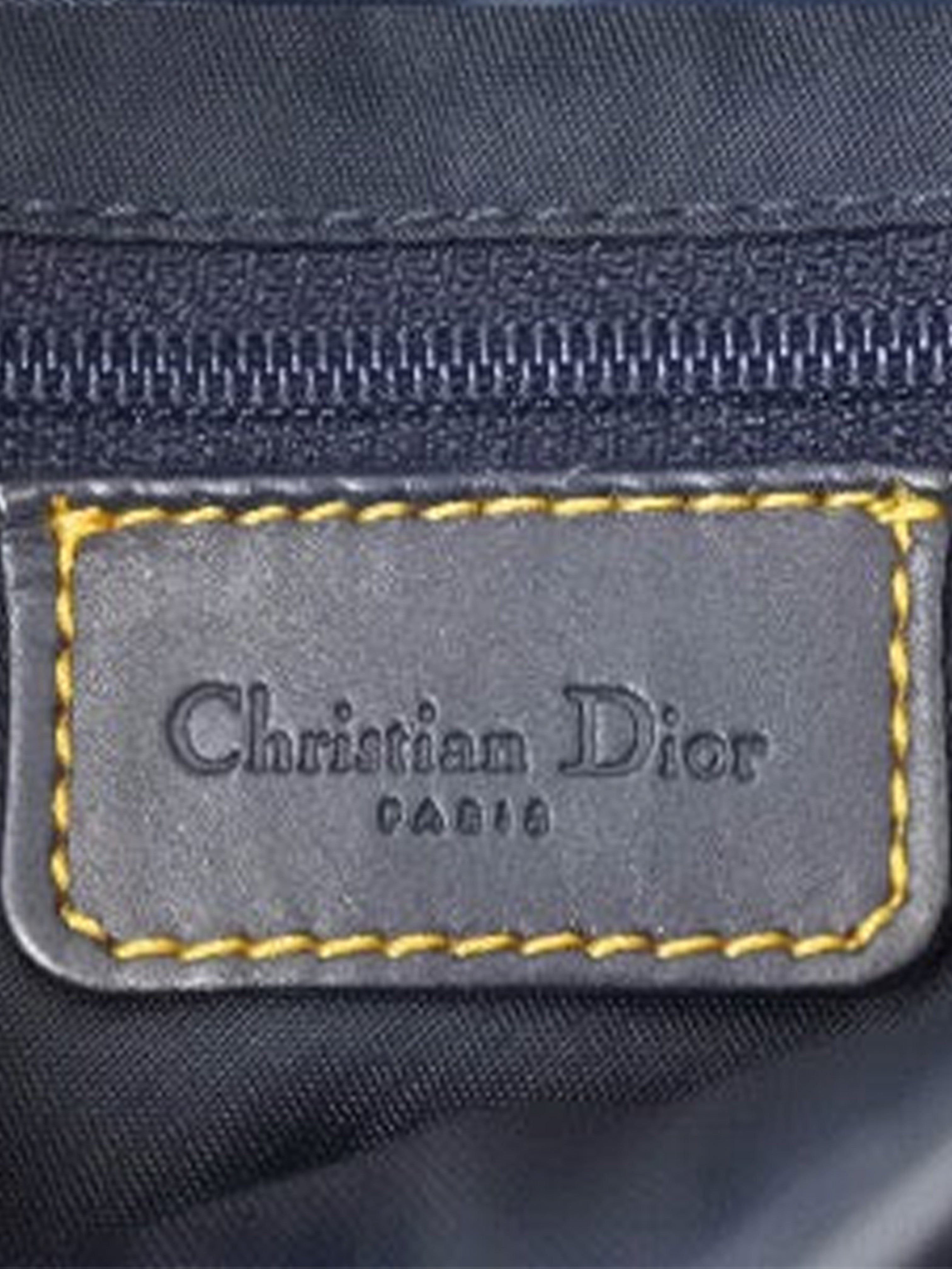 Christian Dior 2001 Blue Monogram Saddle Bag