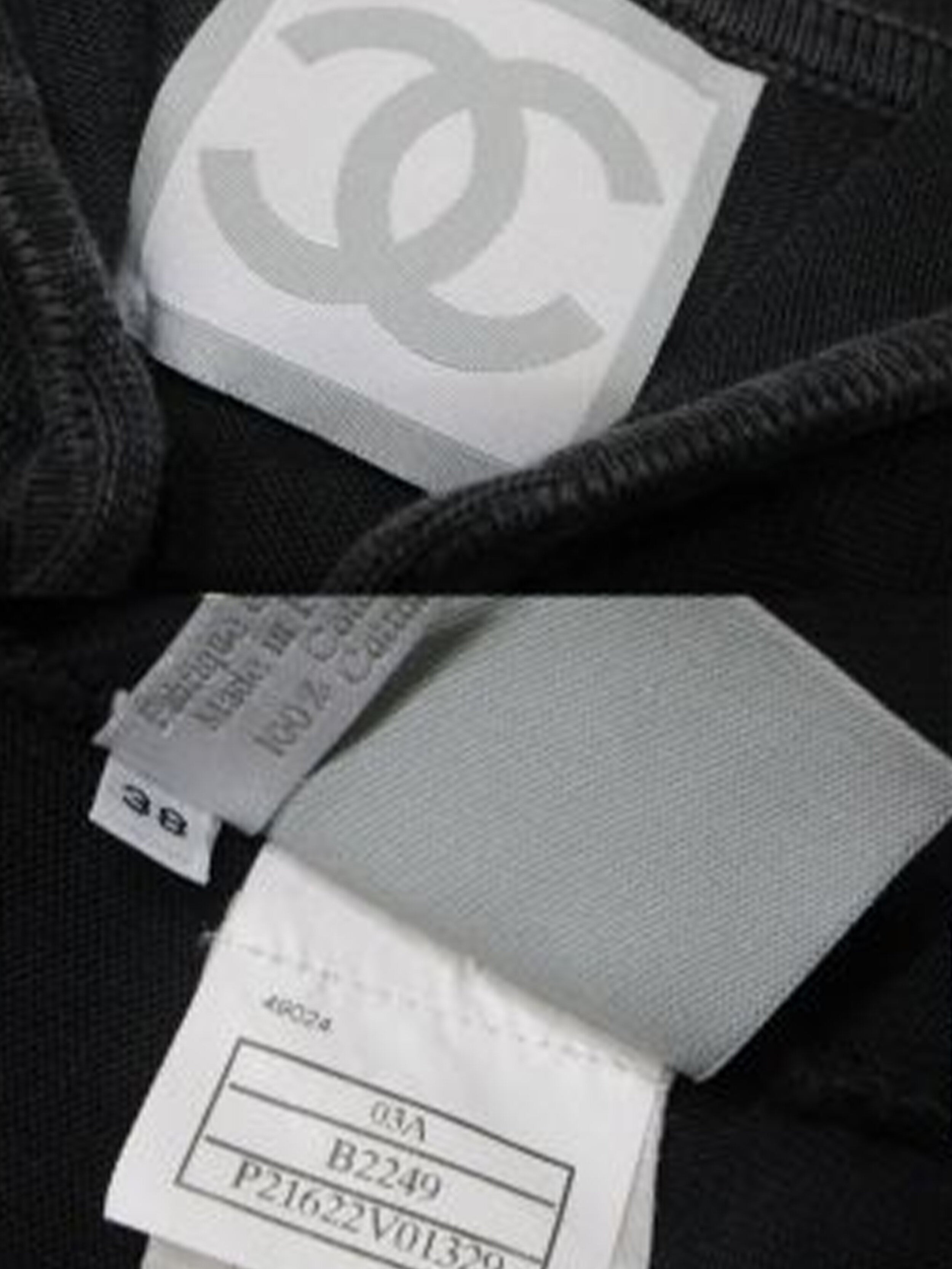 Chanel Sports Black Terrycloth Zip Jacket · INTO