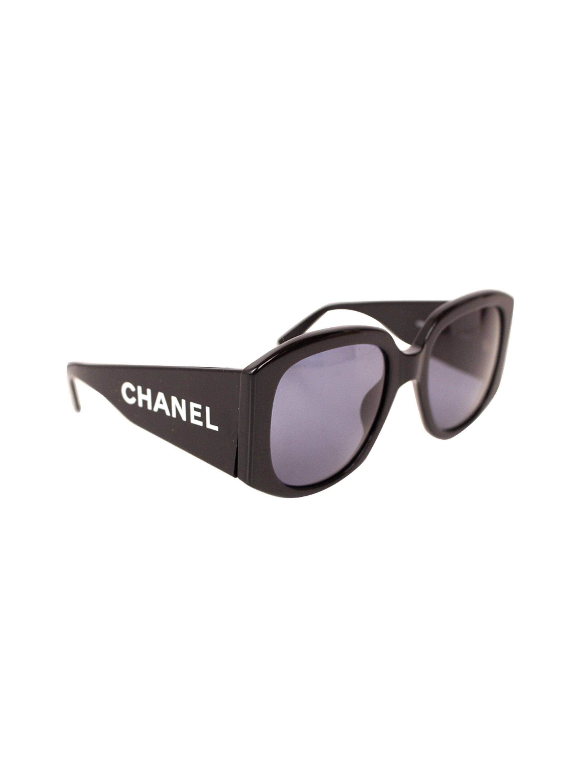 black and beige chanel sunglasses vintage