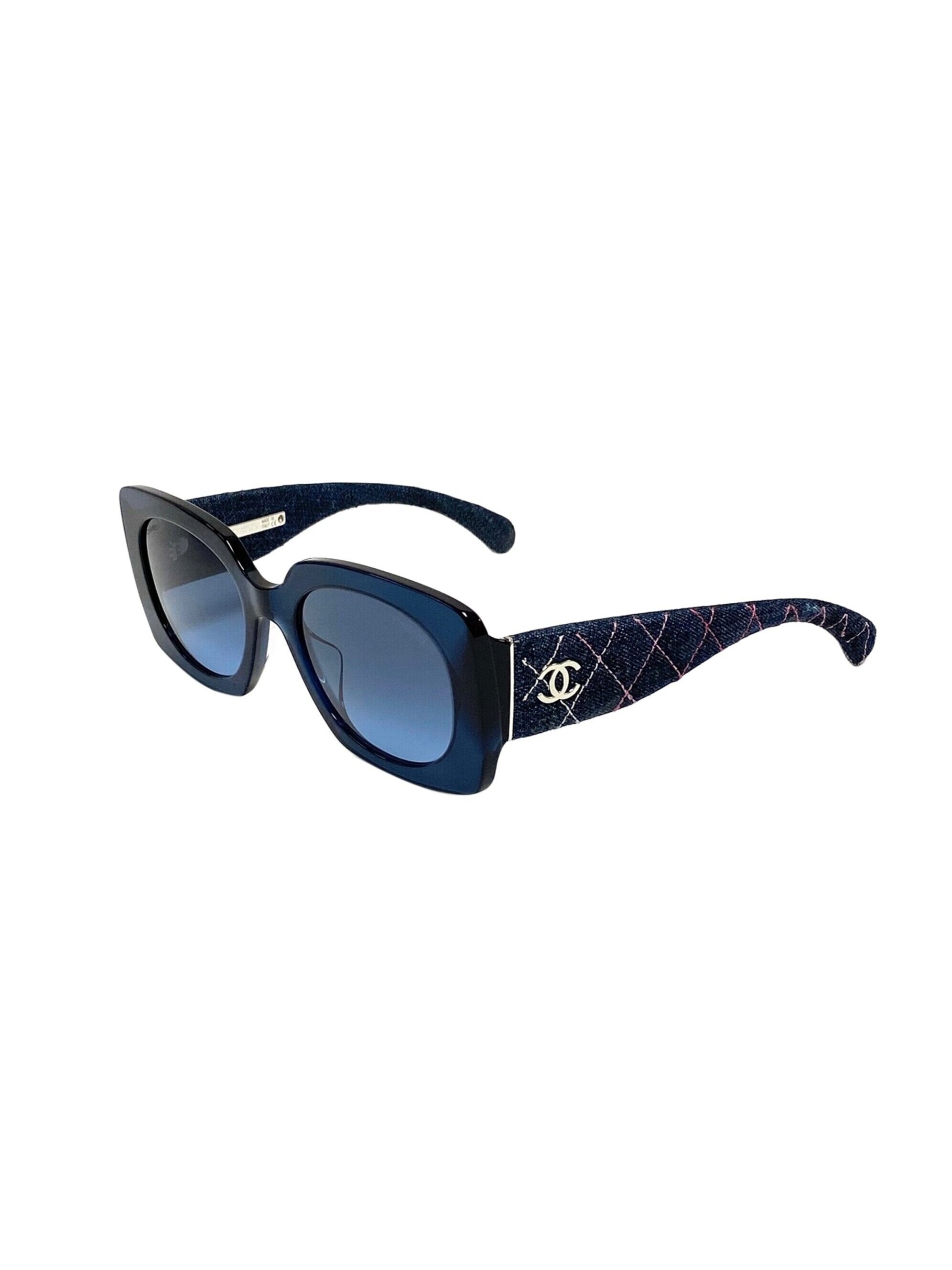 Chanel Black Denim CC Sunglasses Chanel | TLC