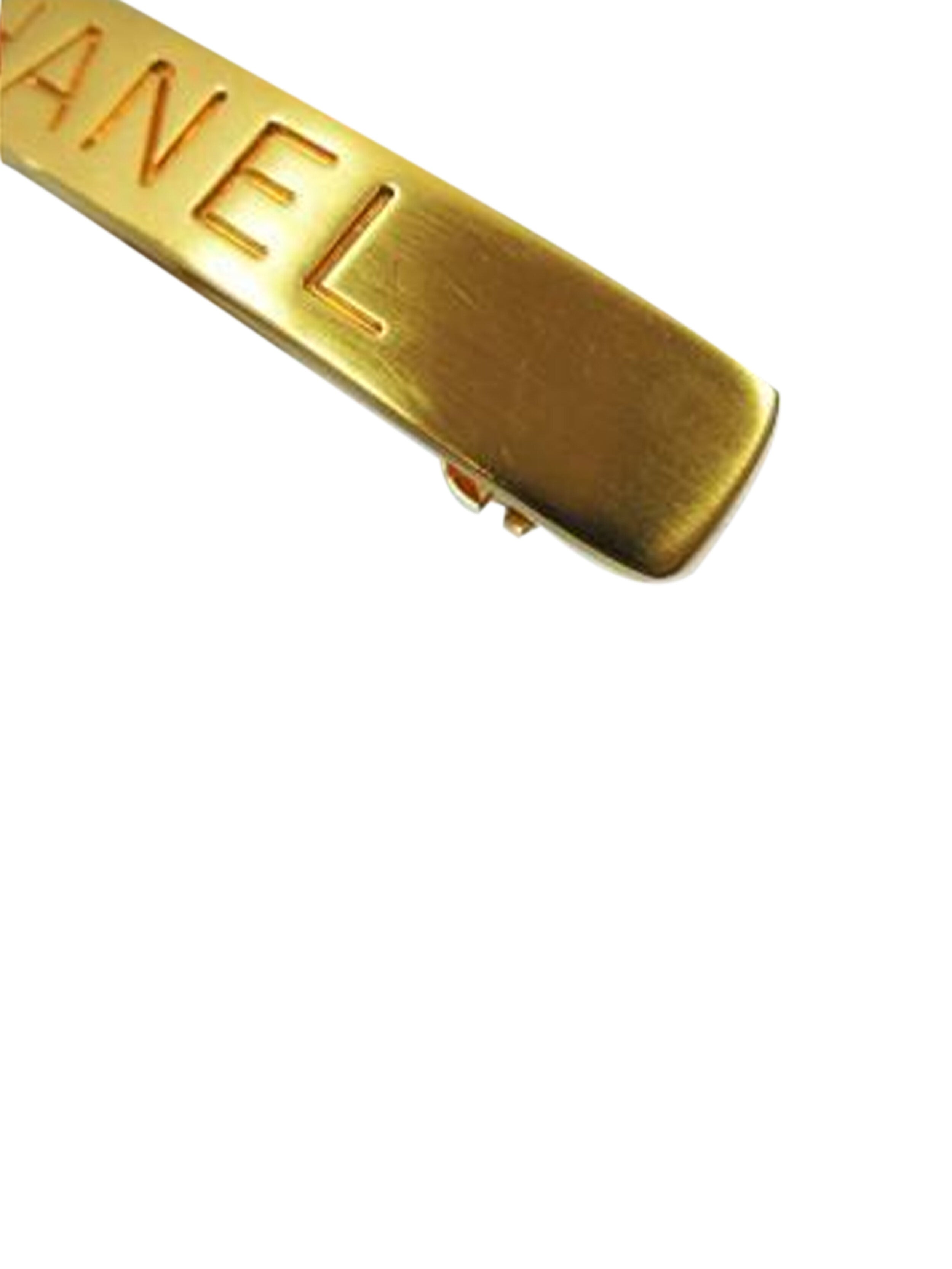 Chanel 2000s Rare Gold Barrette