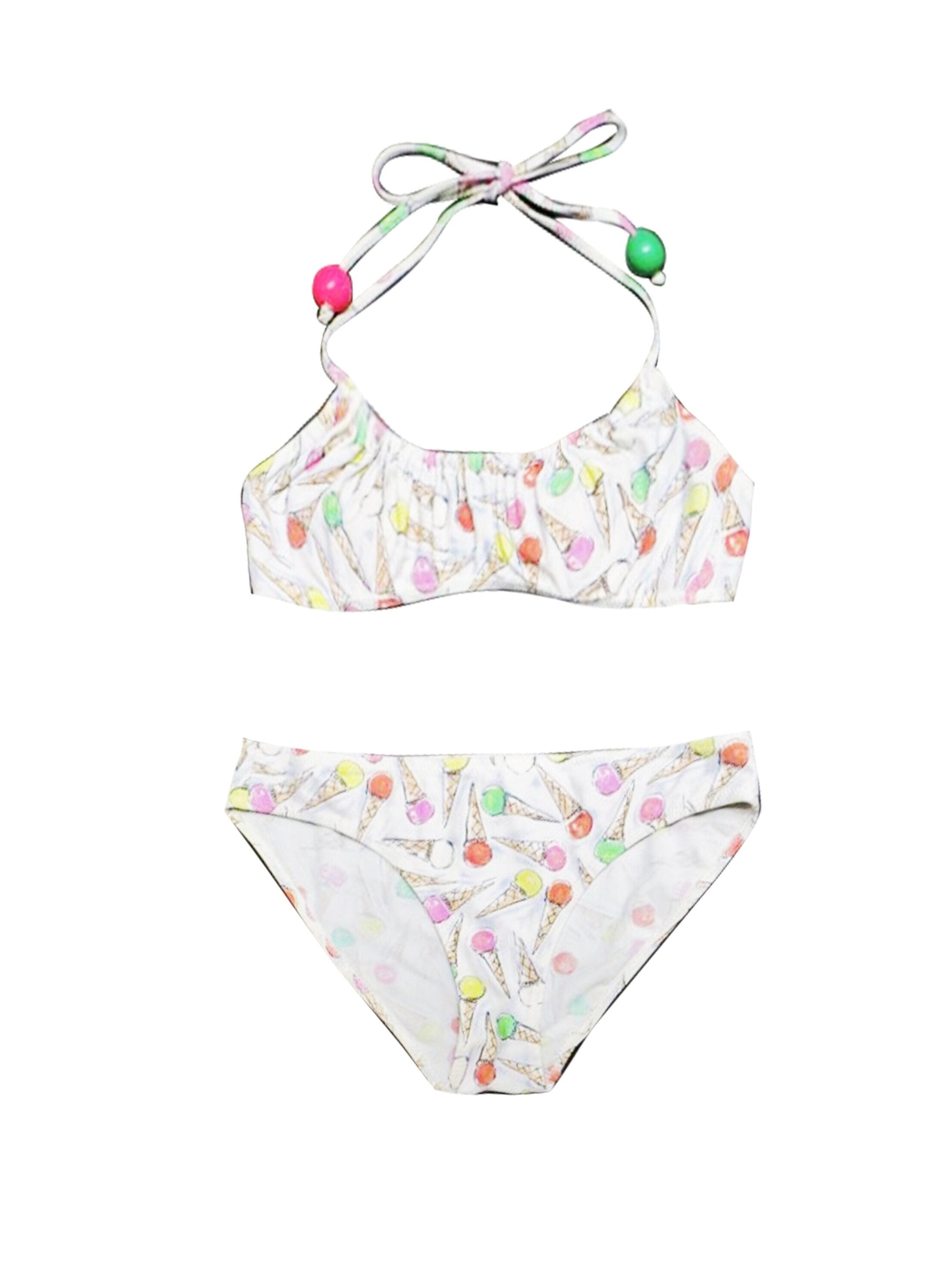 Chanel Rare 2000s S/S Icecream Two-Piece Swimsuit Set