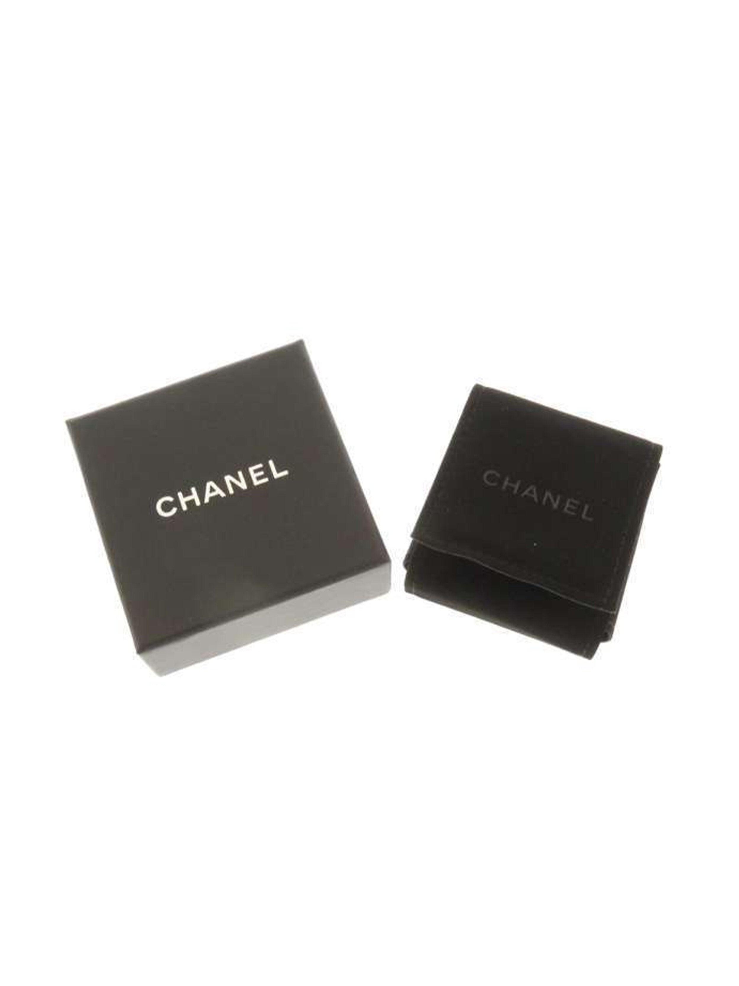 Chanel Star Silver Rhinestone Drop Earrings · INTO