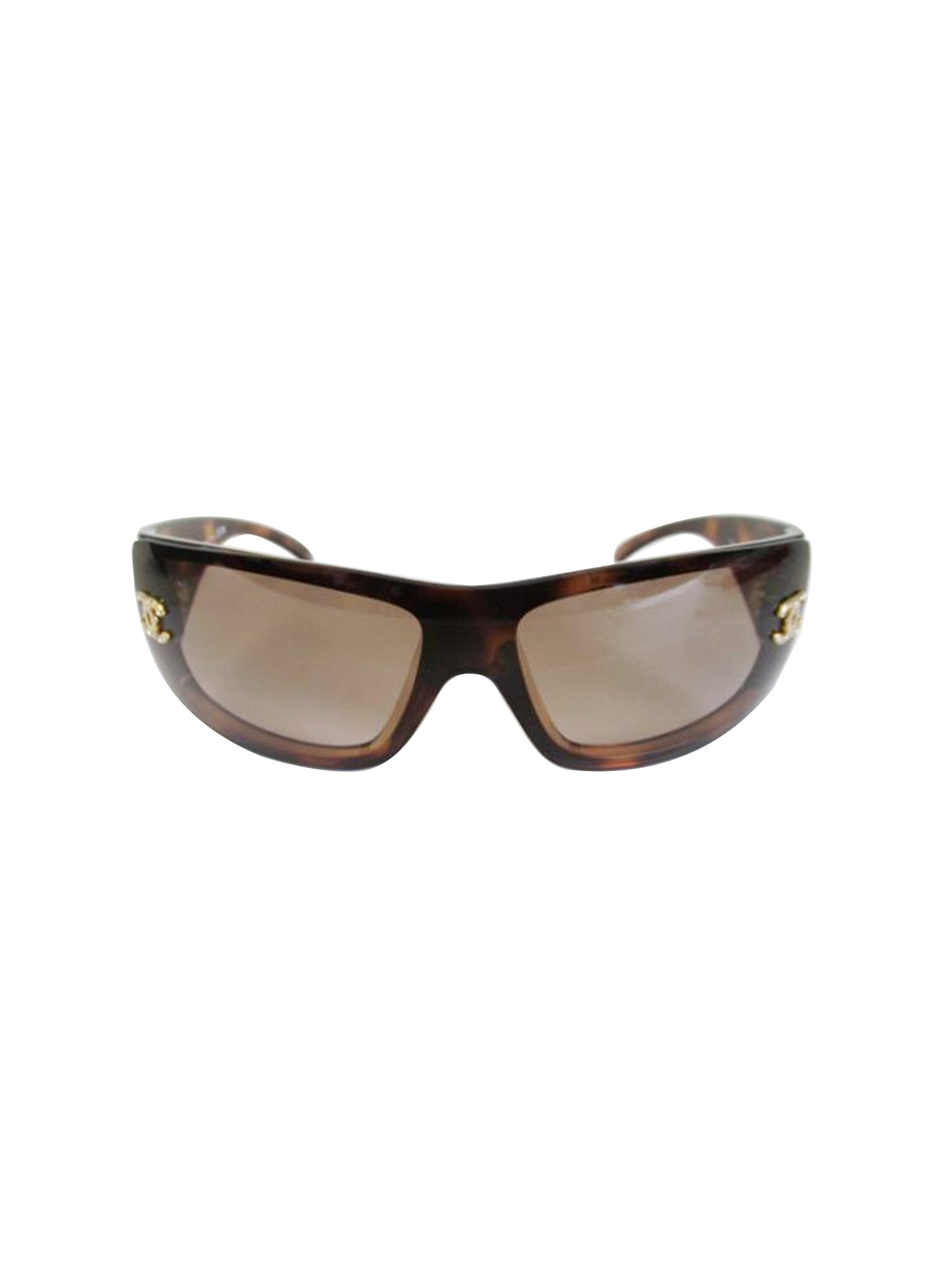 Chanel 2000s Dark Brown Rare Tortoise Sunglasses · INTO