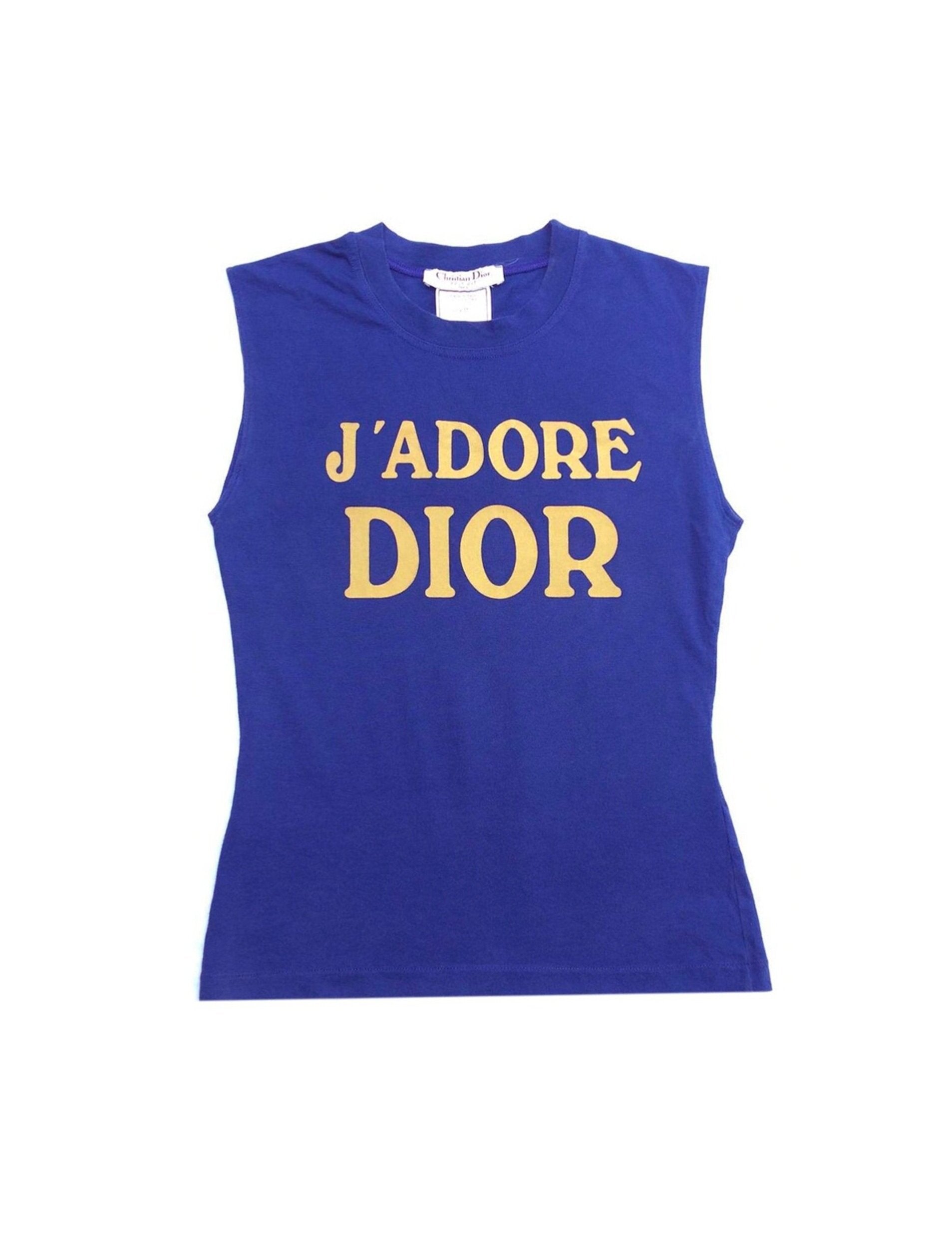 Christian Dior 2000s J'adore Purple and Yellow Tank · INTO