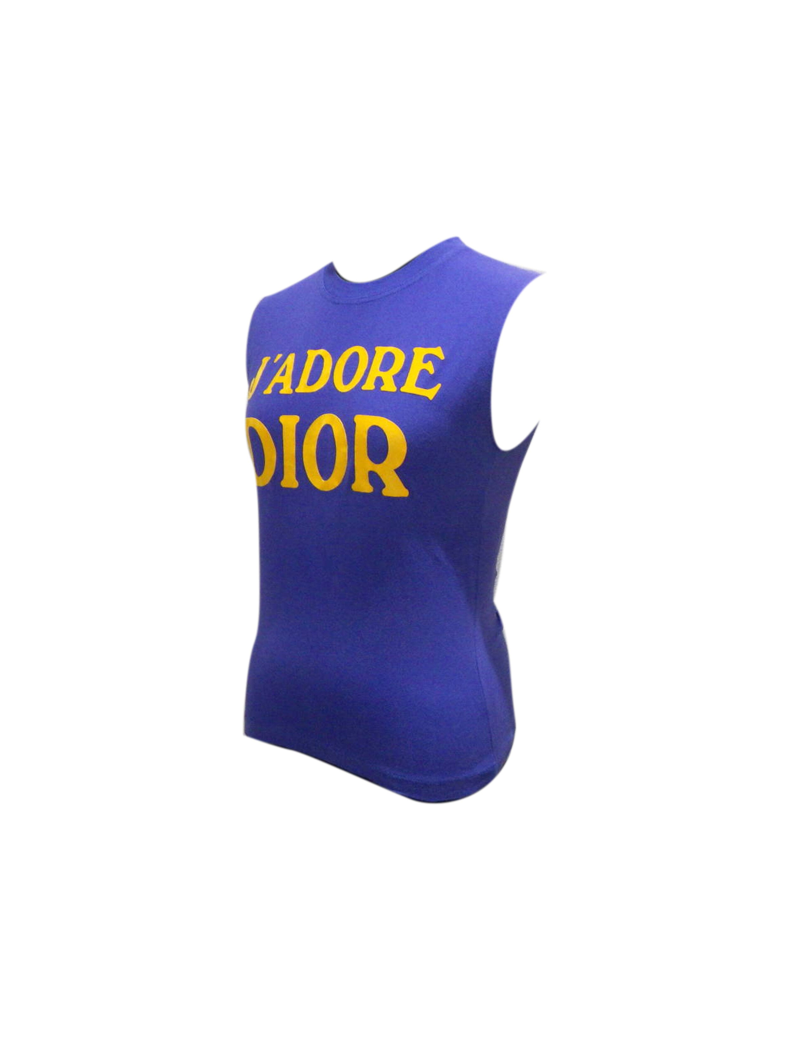 Christian Dior 2000s J'adore Purple and Yellow Tank · INTO