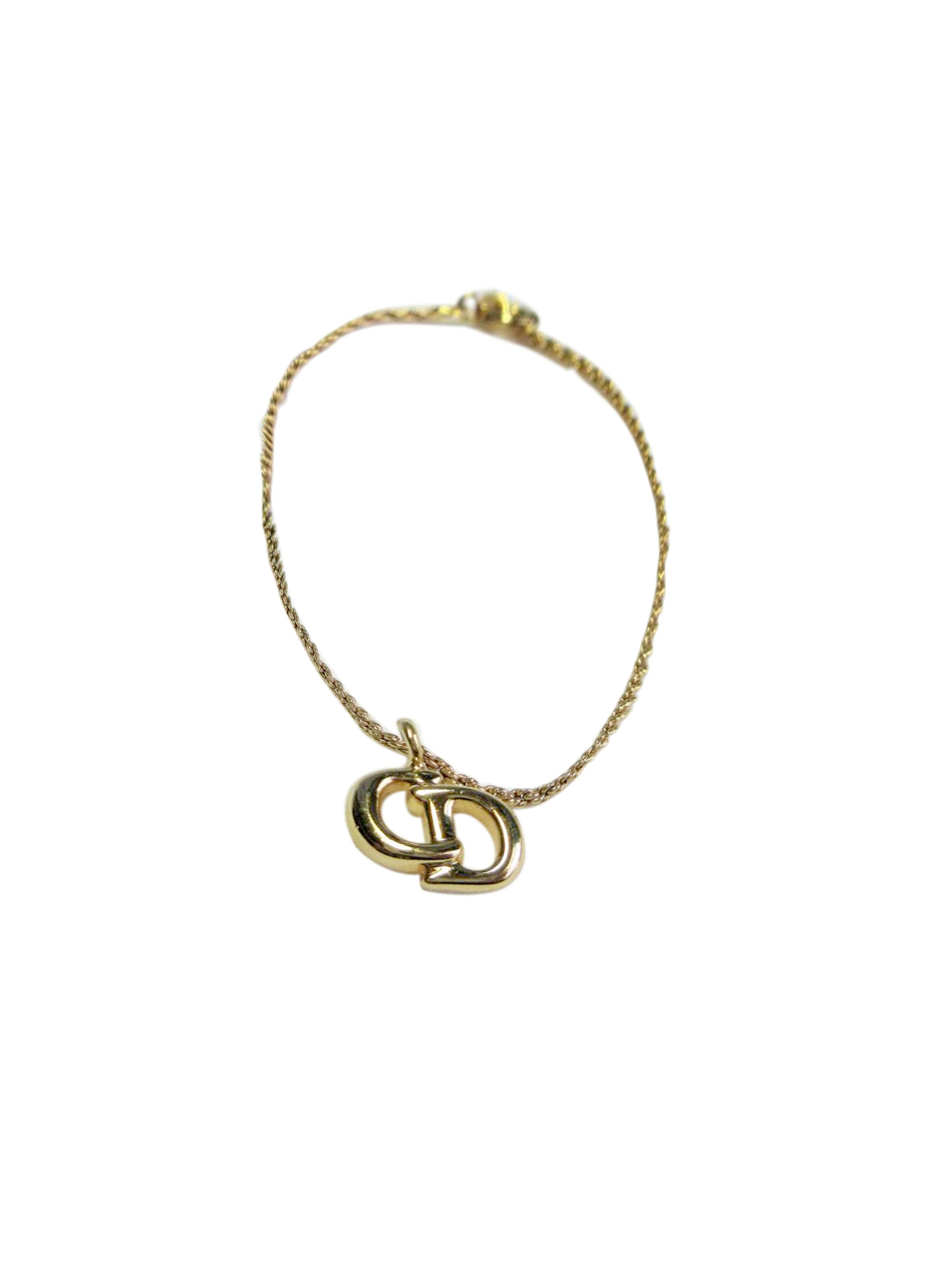 Christian Dior 2000s CD Gold Bracelet