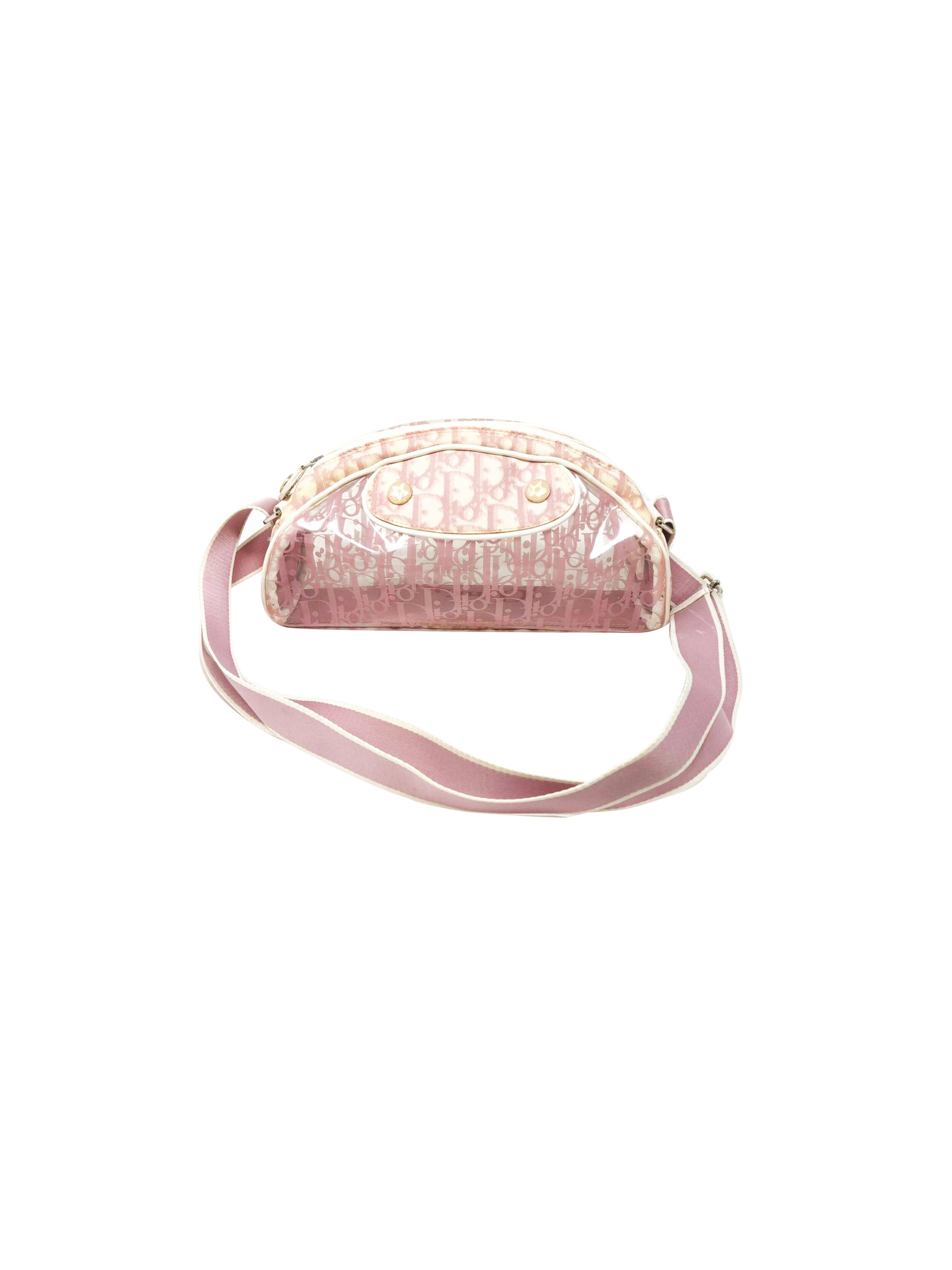Christian Dior 2000s Monogram Canvas Pink Leather Handbag · INTO