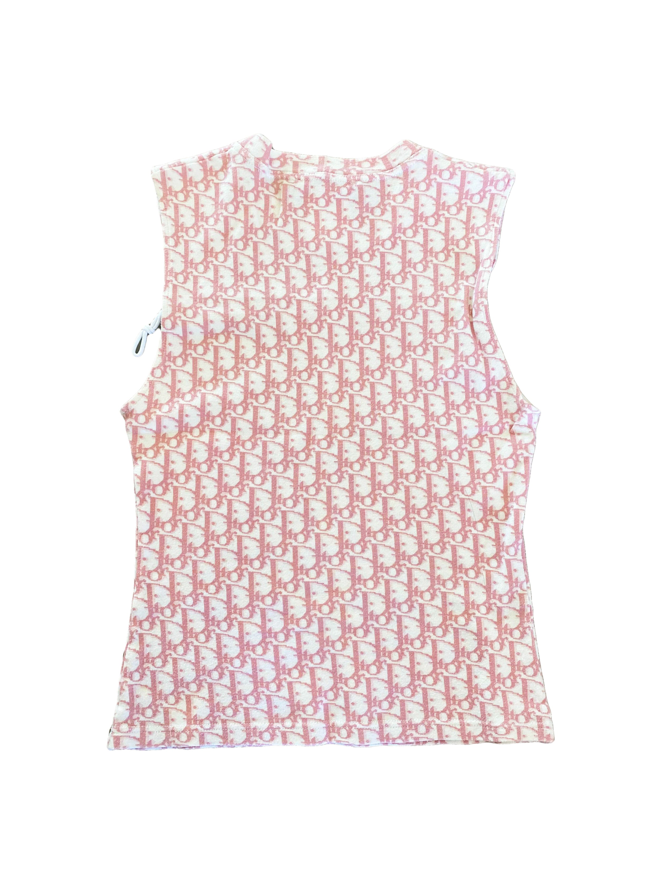 Christian Dior 2000s Diorissimo Monogram Pink Tank · INTO