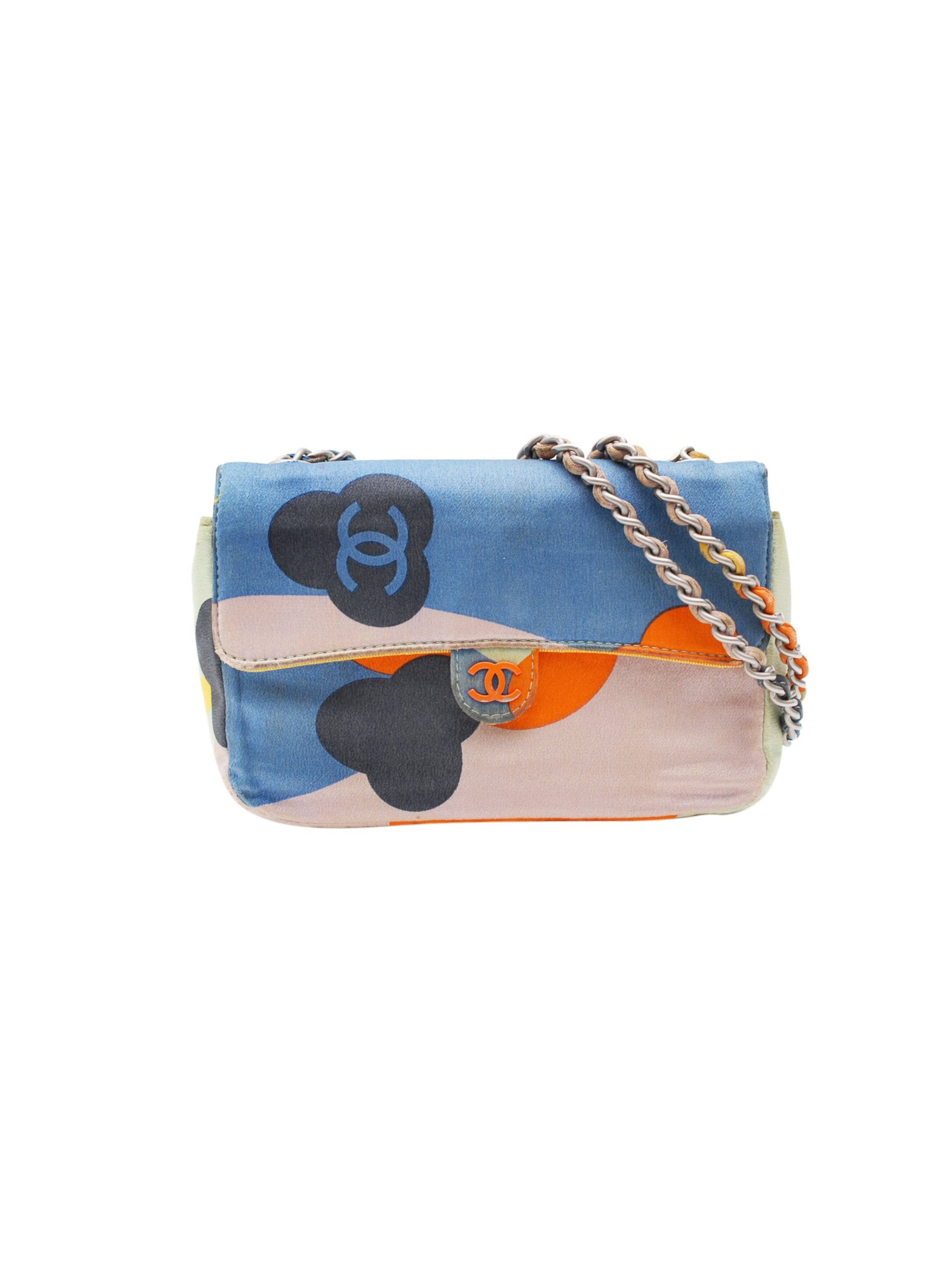 Chanel 2000s Rare Multi-Color Patch Mini Handbag