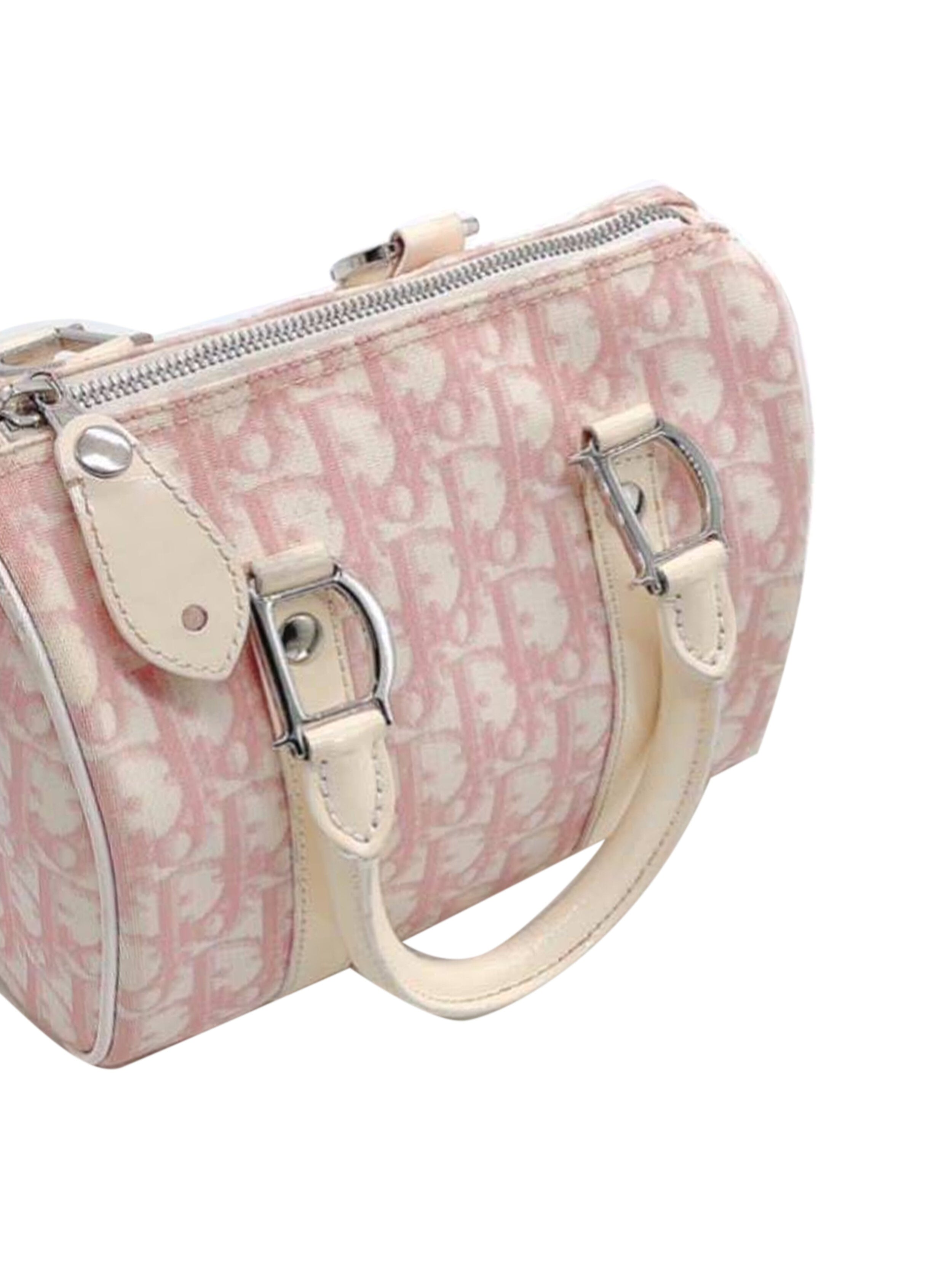 Christian Dior 2000s Pink Trotter Lock Boston Bag · INTO