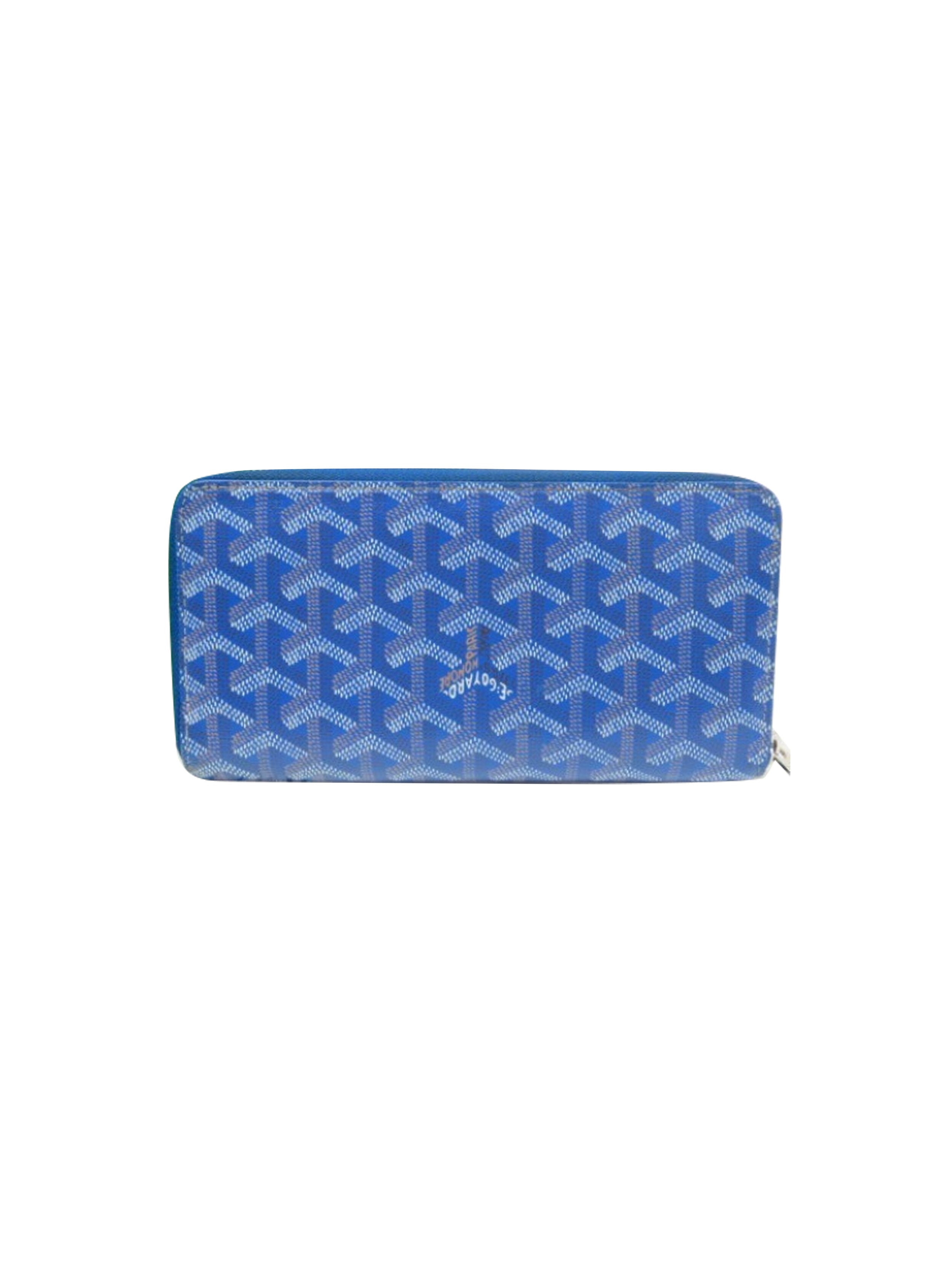 Goyard 2000s Blue Leather Wallet
